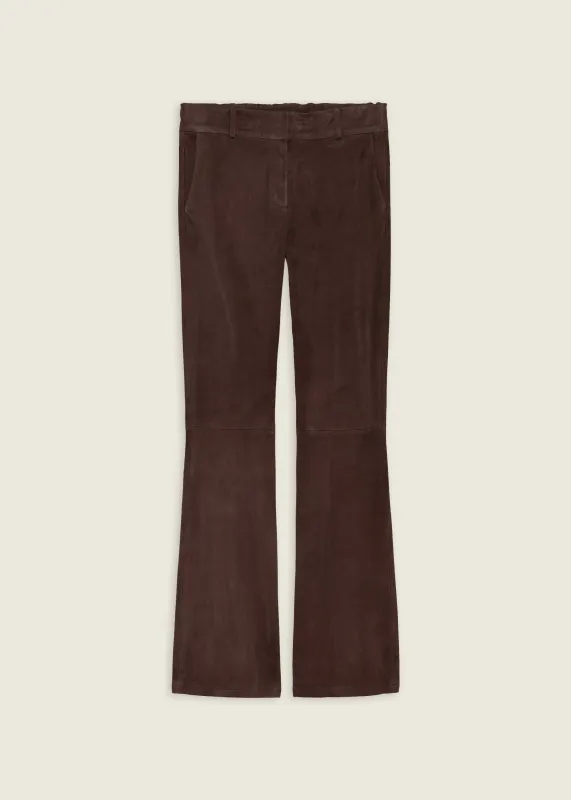 LUCIA | Stretch Suede Trousers sold by ARMA