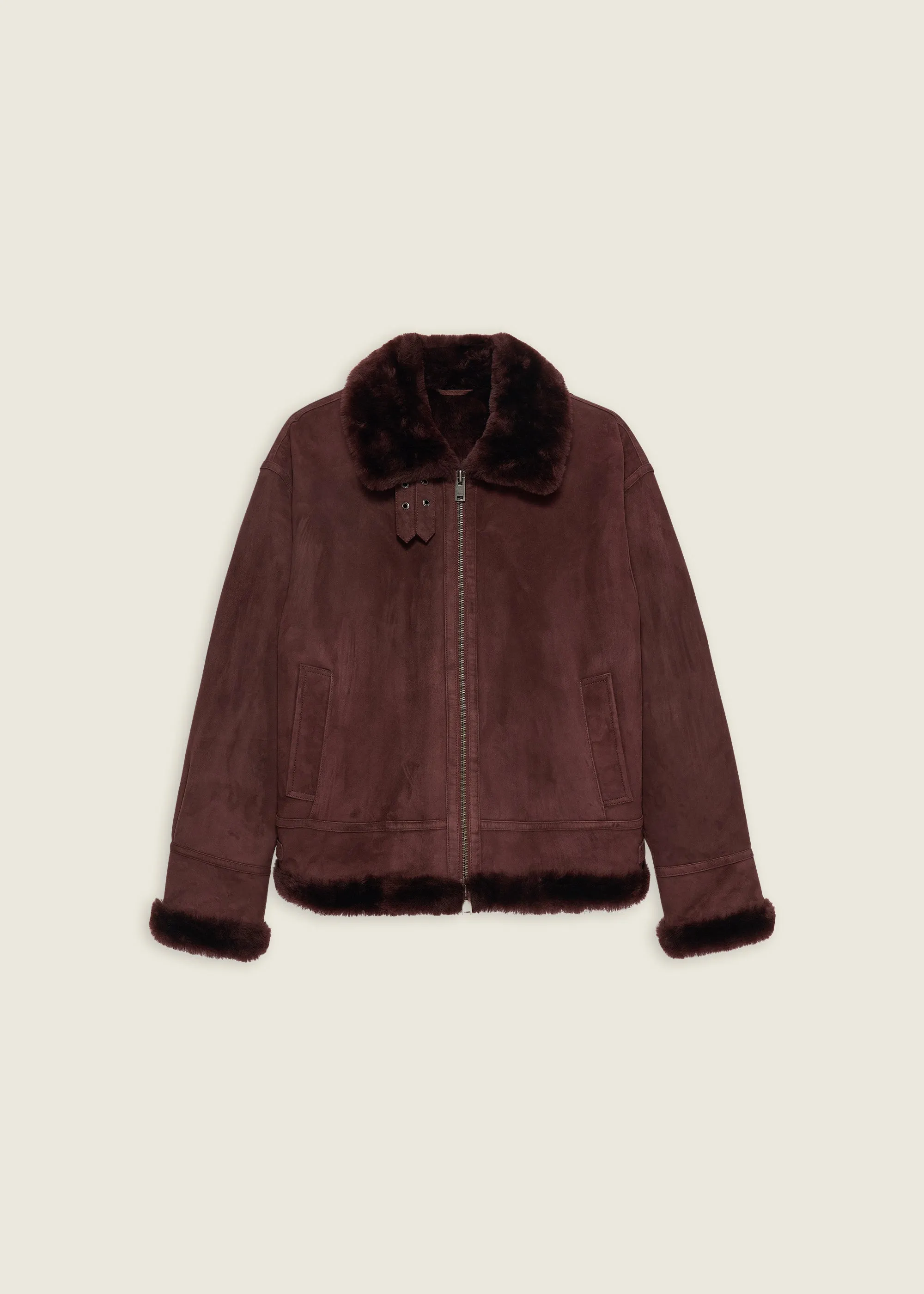 SANO | Shearling Suede Jacket sold by ARMA