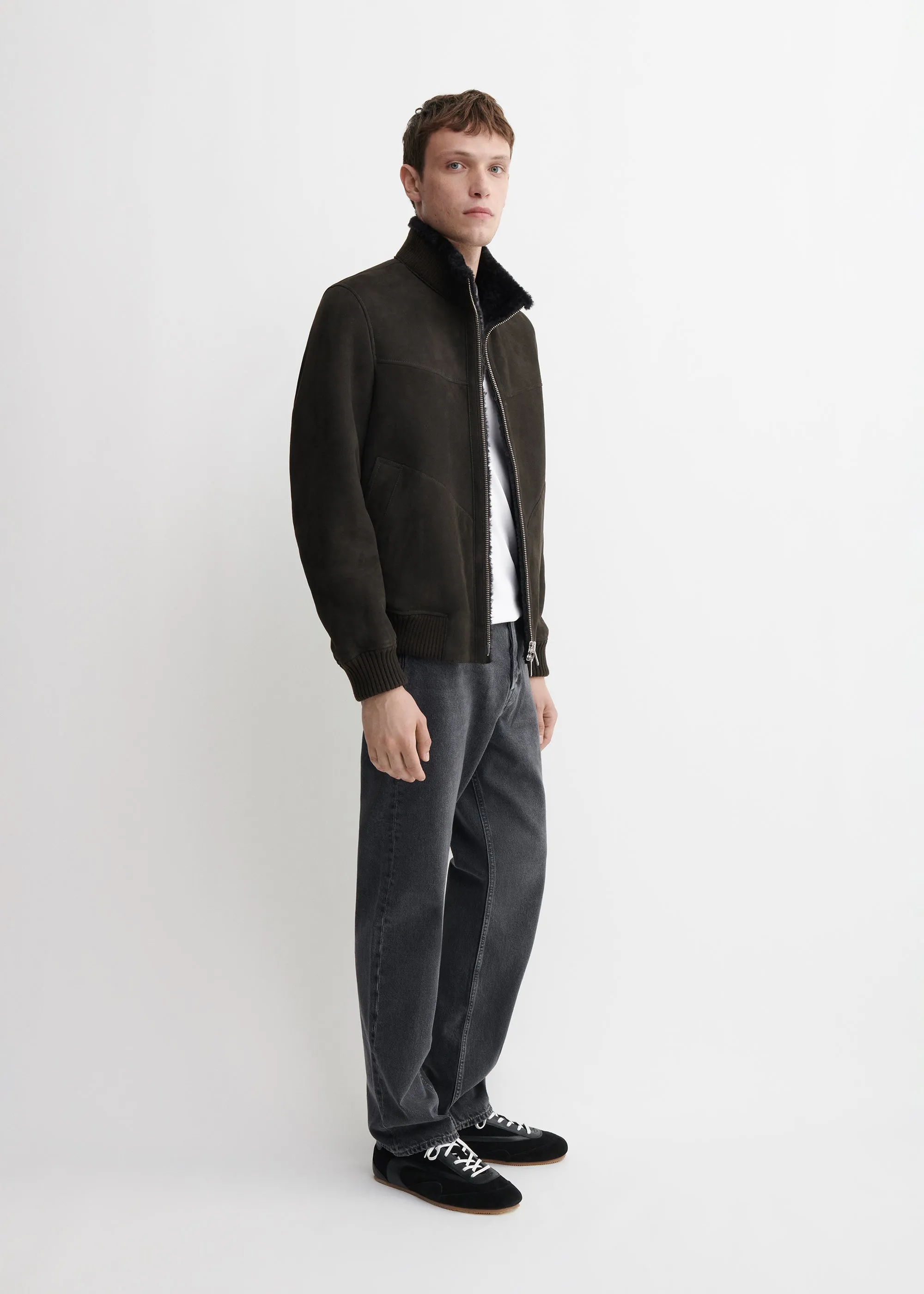 AREK | Shearling Suede Jacket sold by ARMA product image thumbnail 4