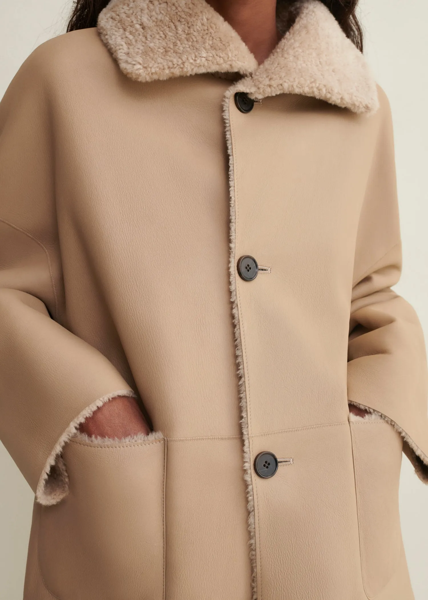 ISABELLA | Reversible Shearling Jacket sold by ARMA product image thumbnail 4