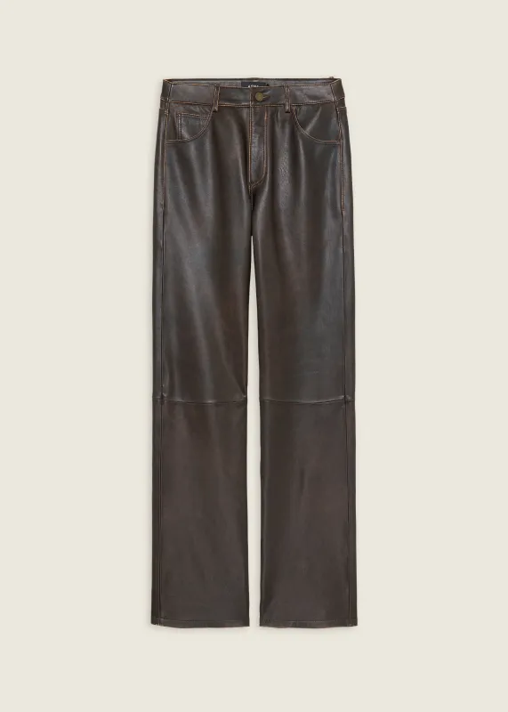 MICHELA | Vintage Leather Trousers sold by ARMA