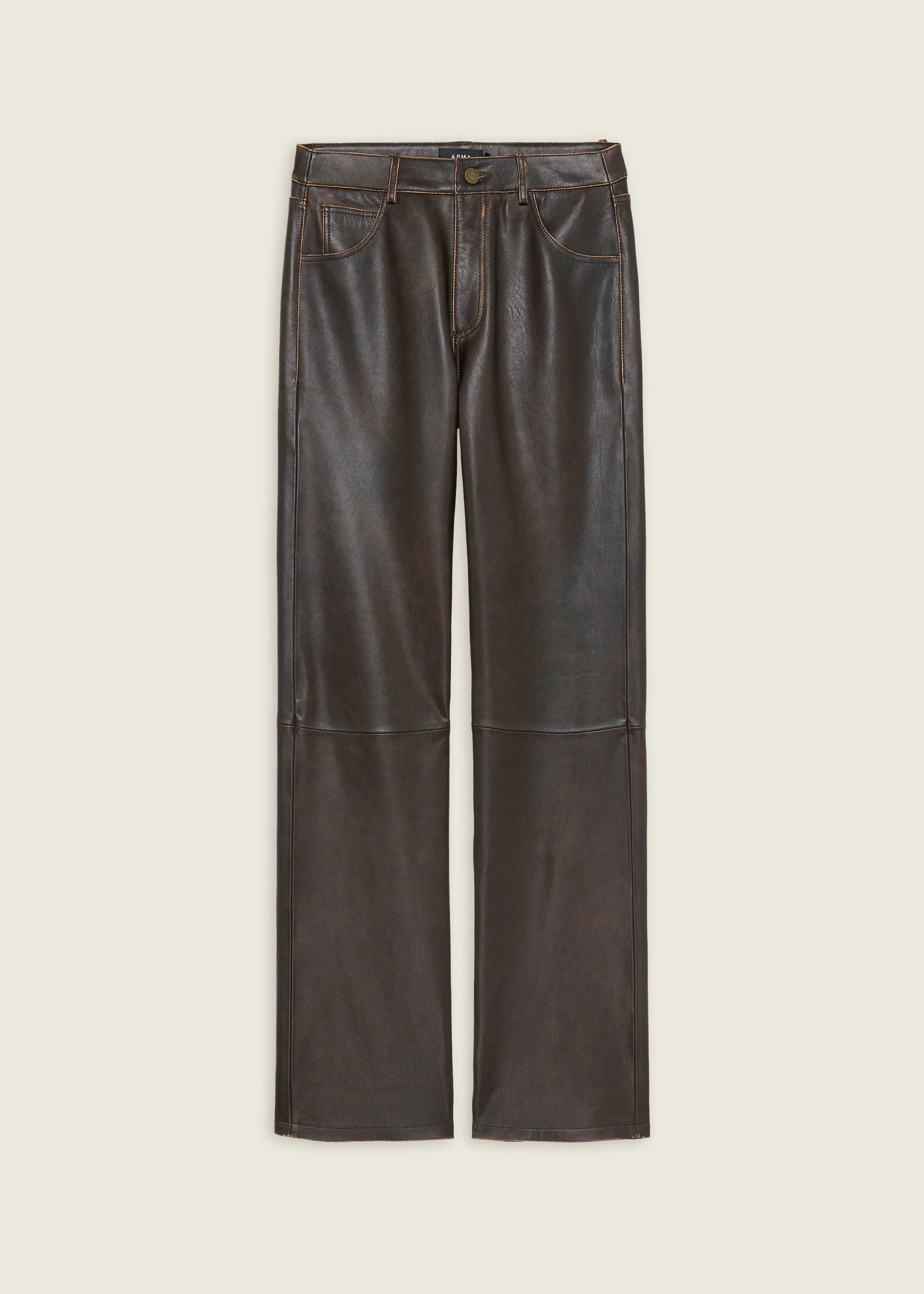 MICHELA | Vintage Leather Trousers sold by ARMA