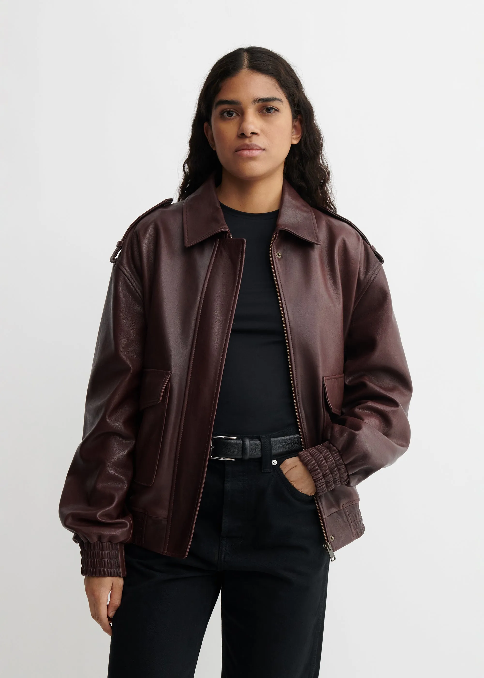 ASTRA | Leather Jacket sold by ARMA product image thumbnail 3
