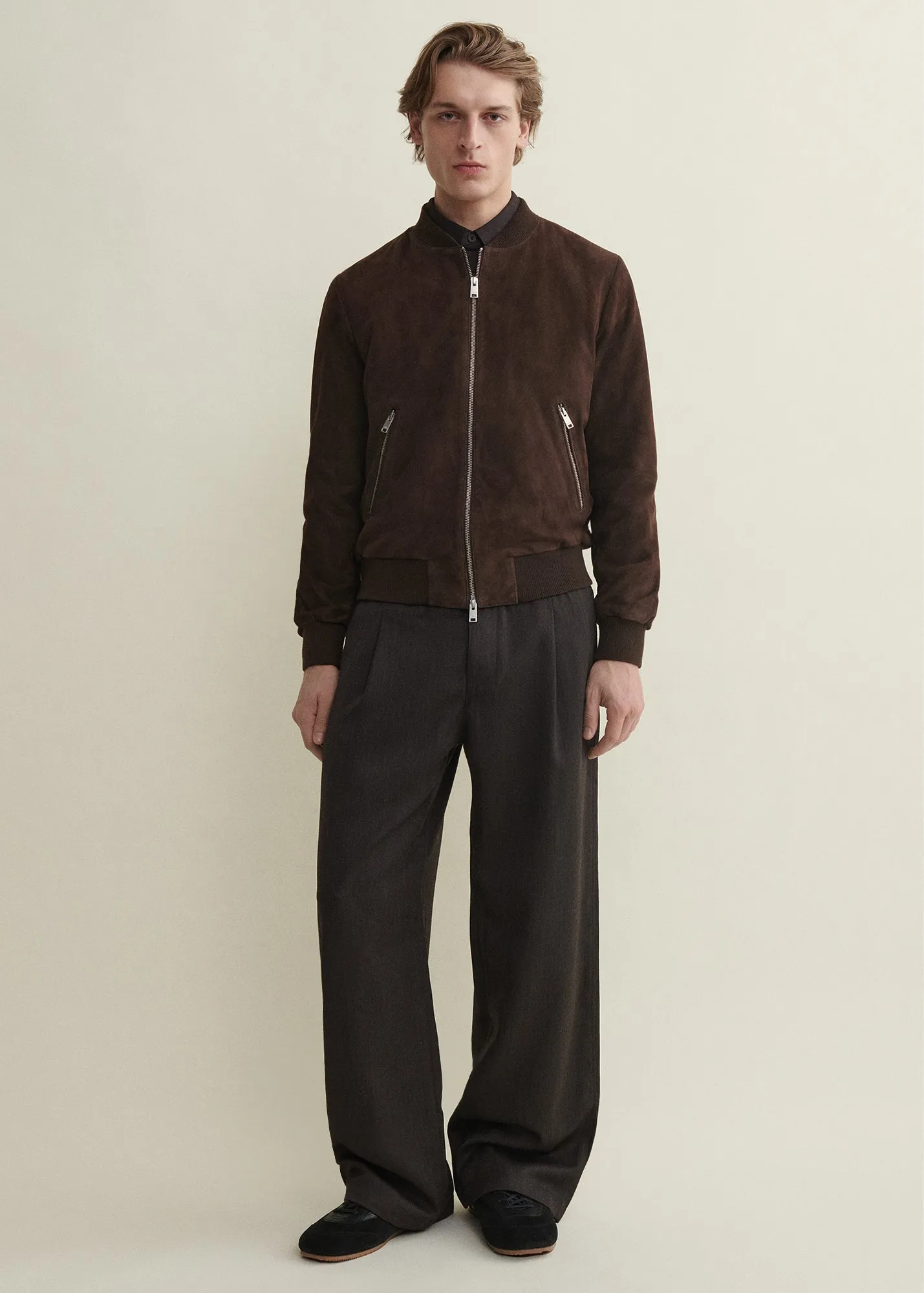 DIDIER | Suede Bomber Jacket sold by ARMA product image thumbnail 3