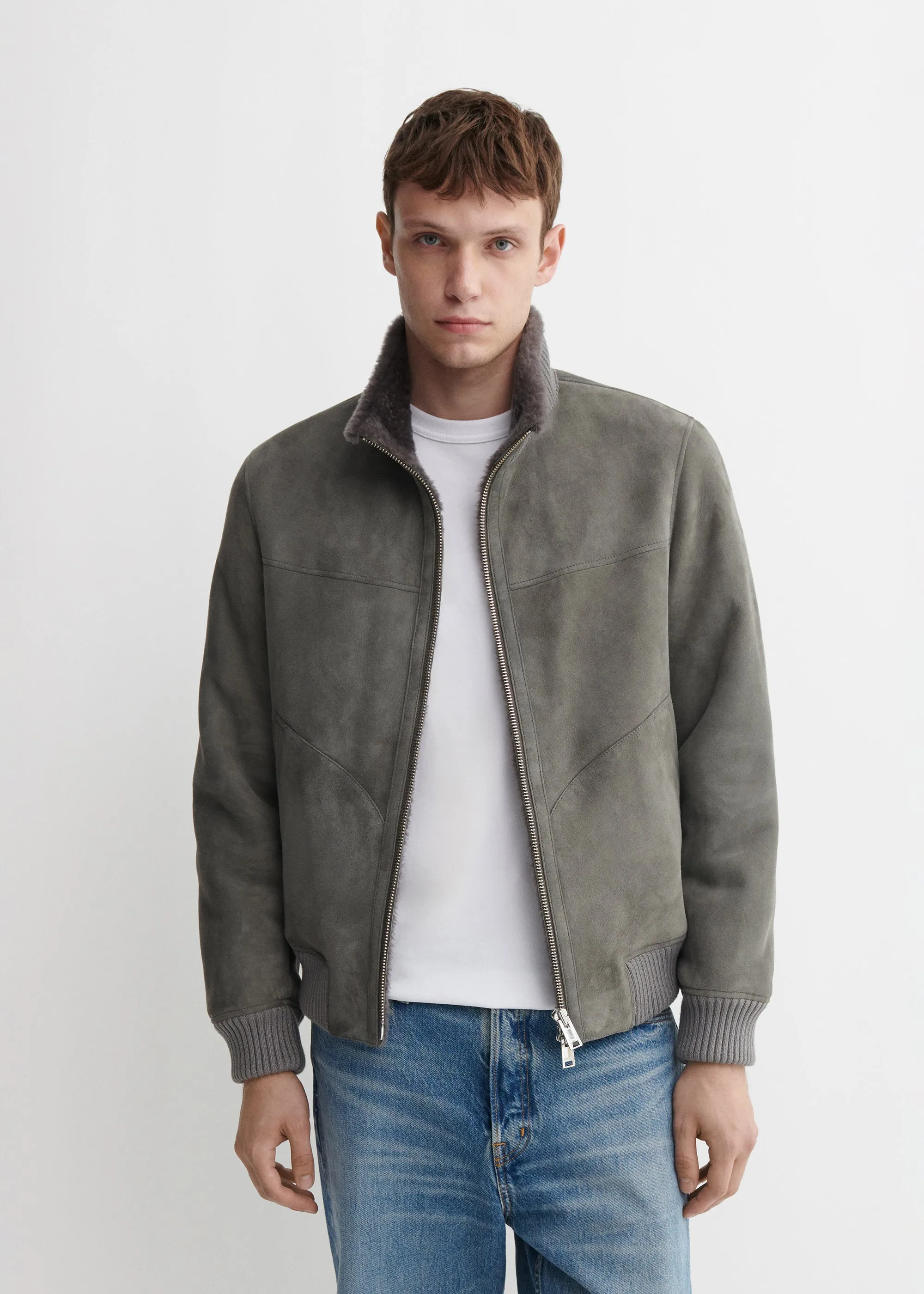 AREK | Shearling Suede Jacket sold by ARMA product image thumbnail 3