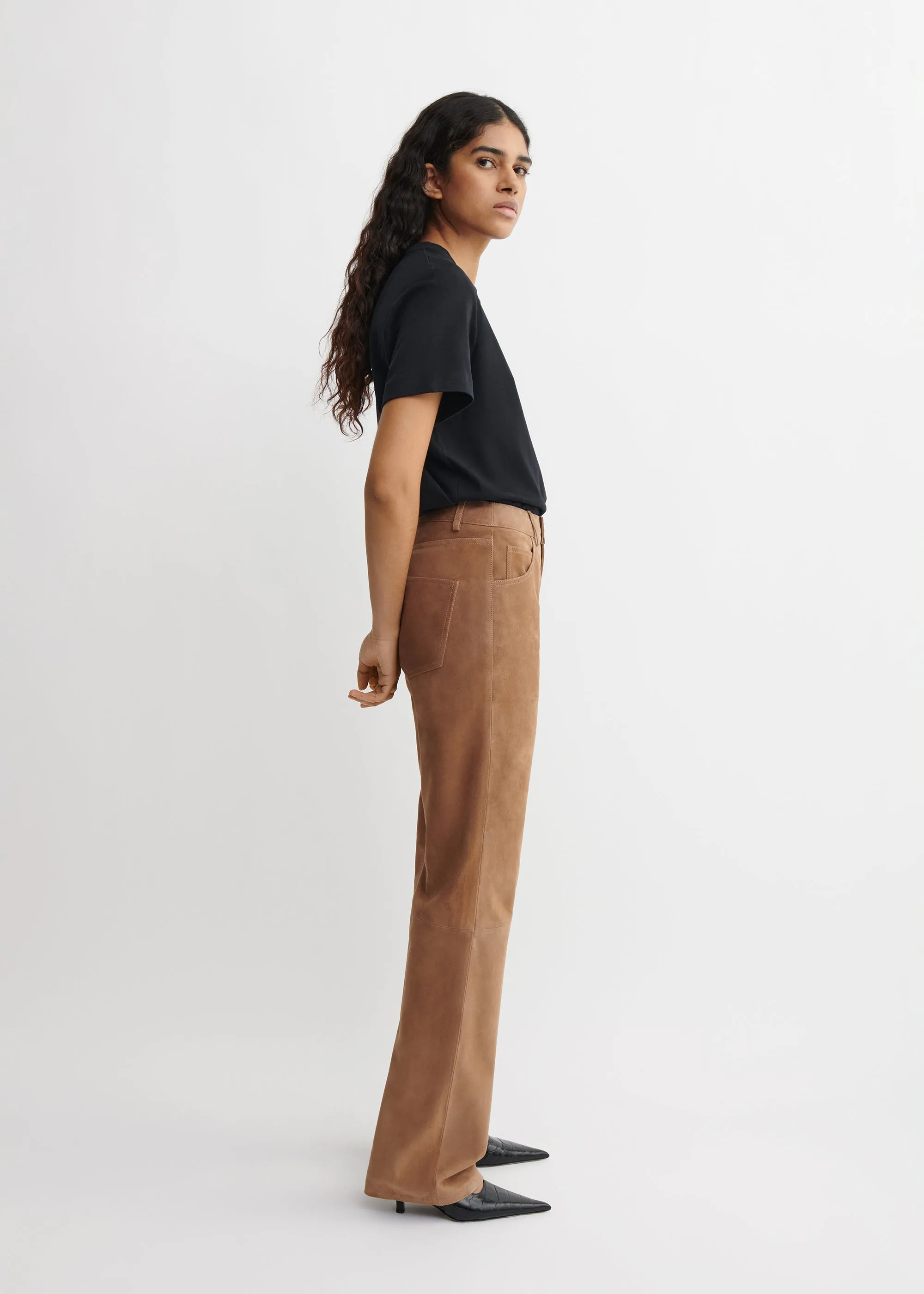 MICHELA | Suede Trousers sold by ARMA product image thumbnail 4