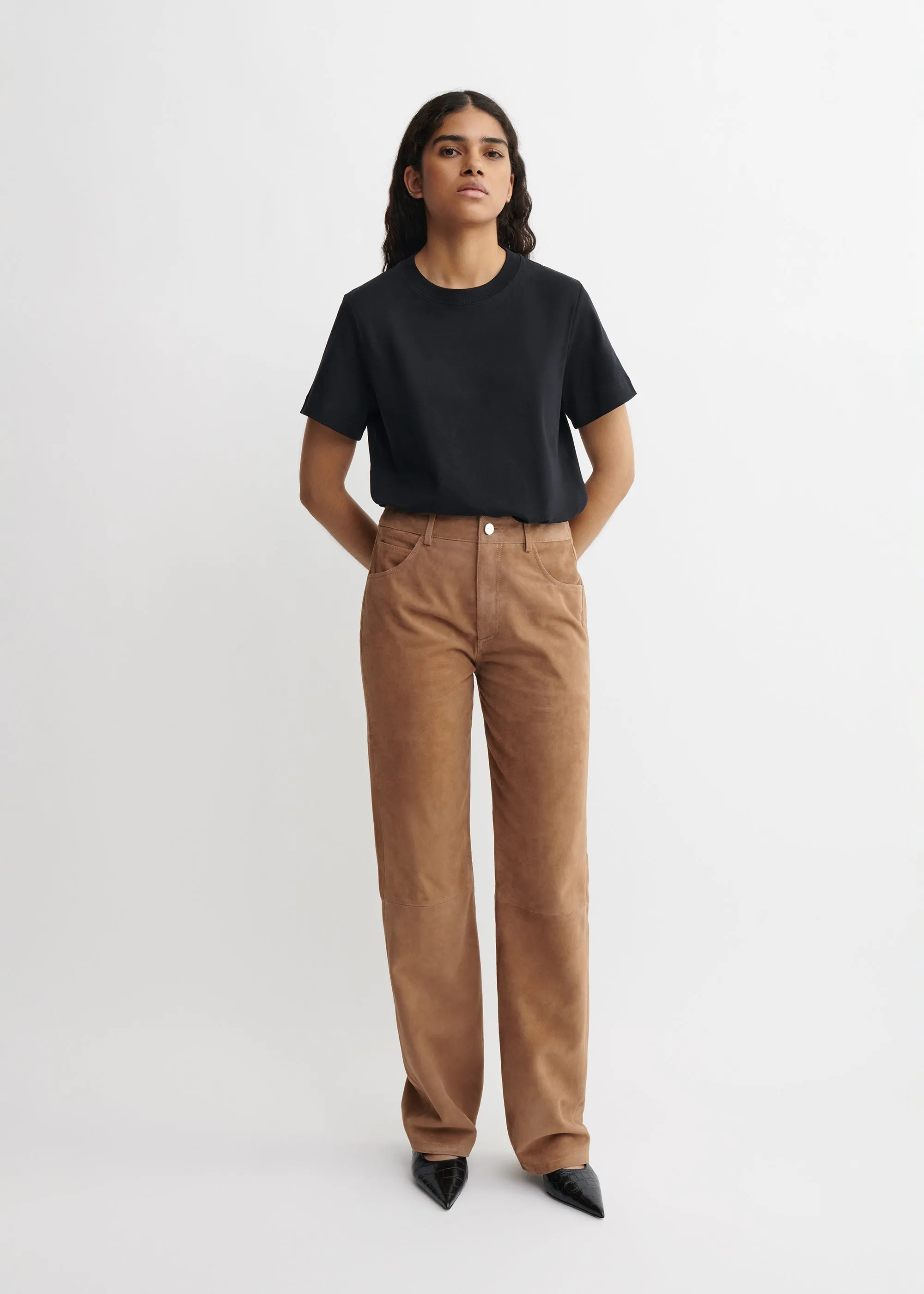 MICHELA | Suede Trousers sold by ARMA product image thumbnail 2