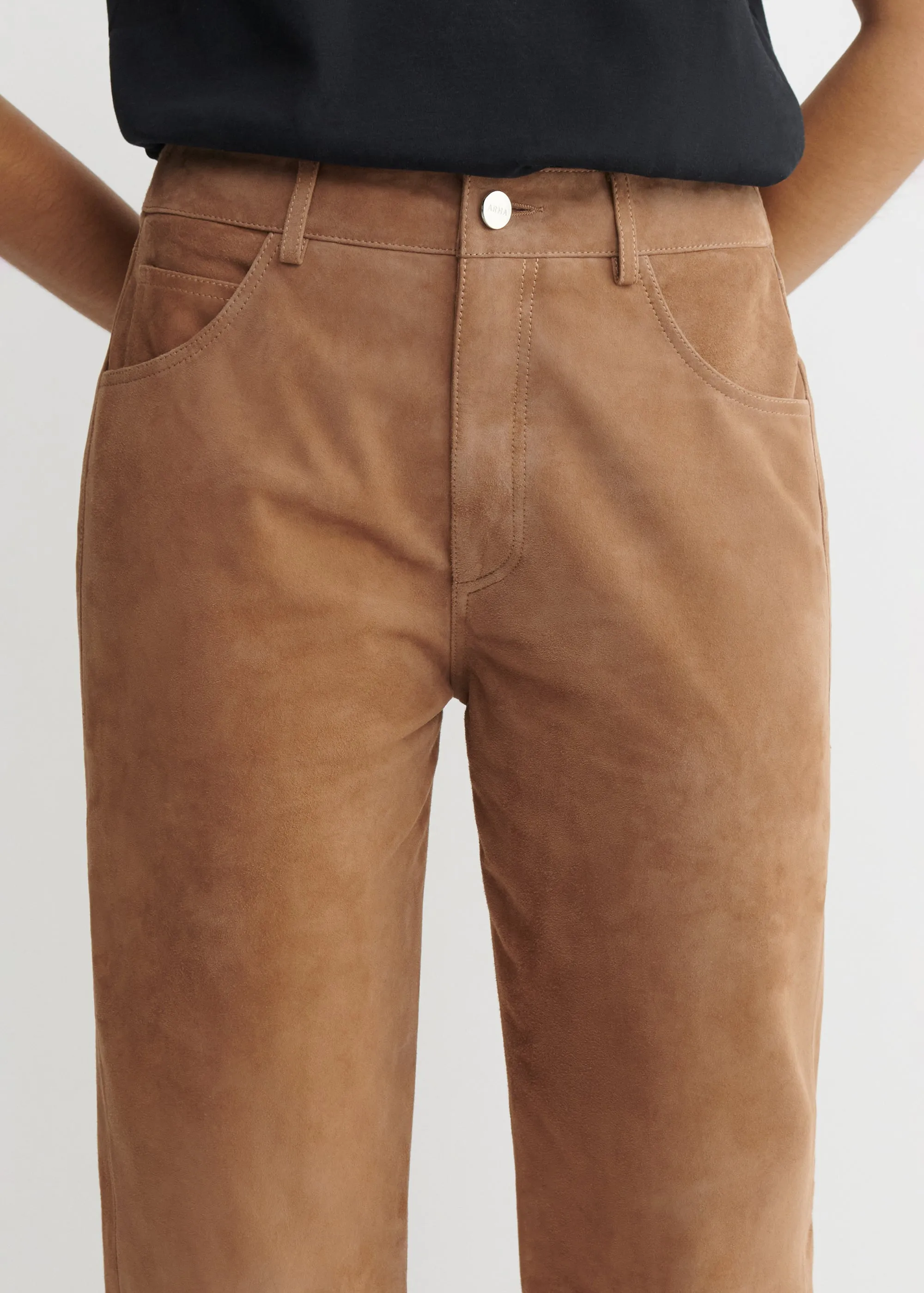 MICHELA | Suede Trousers sold by ARMA product image thumbnail 3