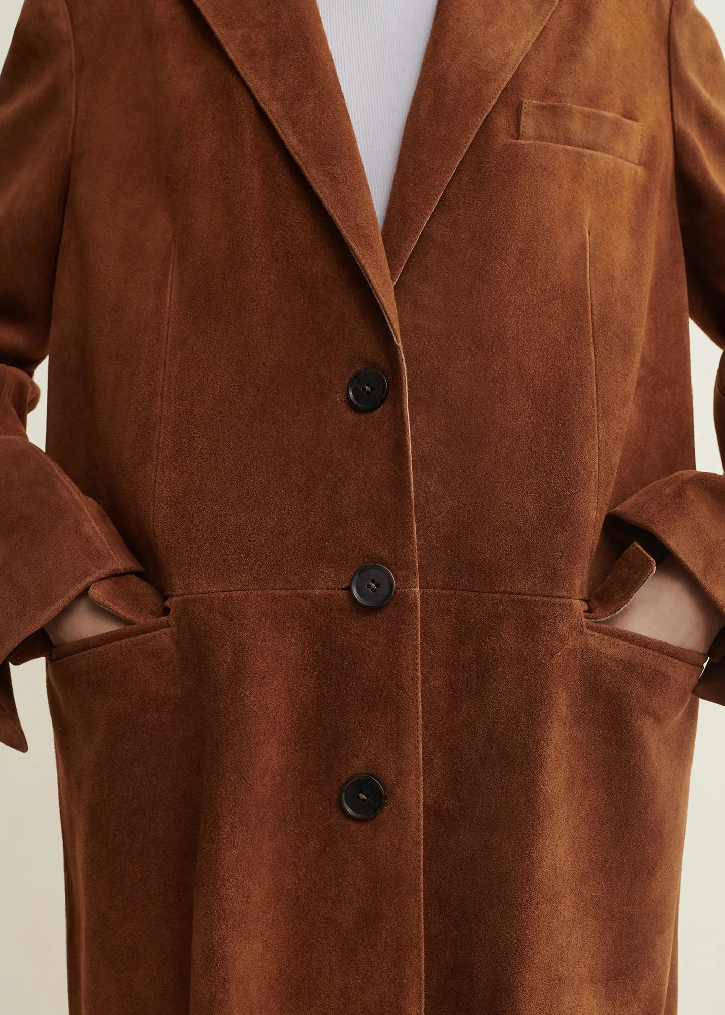 ALISSA | Gritty Suede Long Coat sold by ARMA product image thumbnail 3