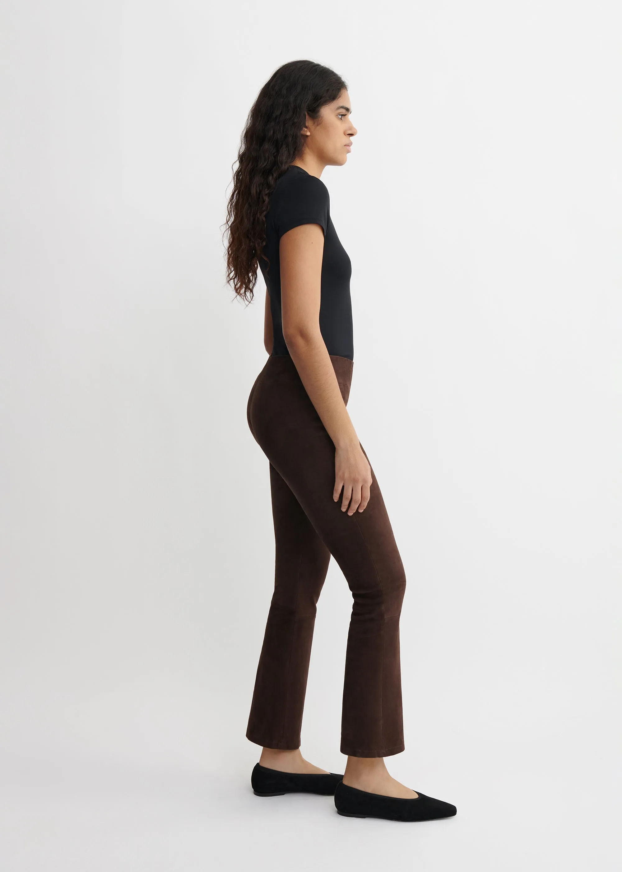 ZARAGOZA | Suede Flared Leggings sold by ARMA product image thumbnail 4