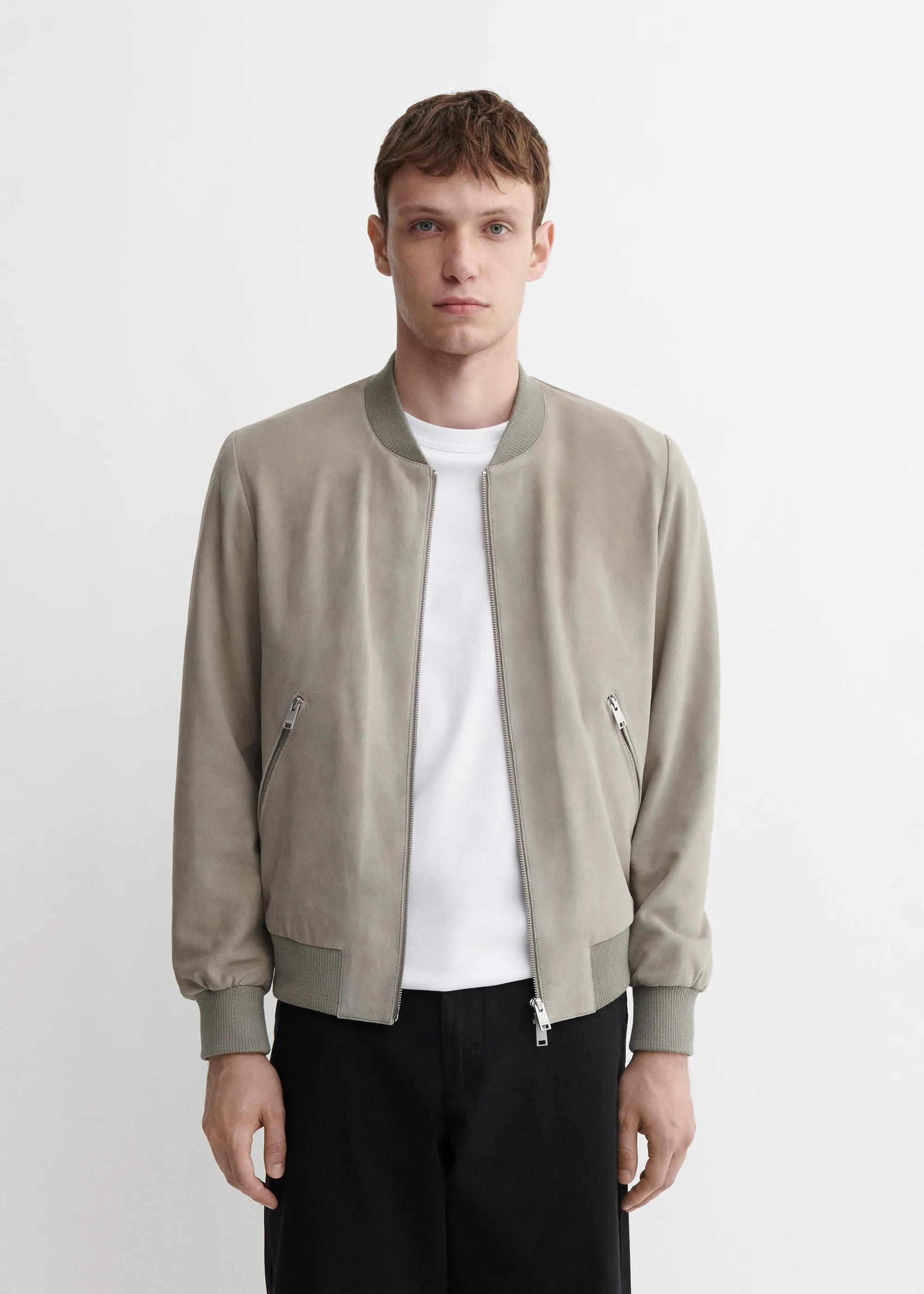 DIDIER | Suede Bomber Jacket sold by ARMA product image thumbnail 3