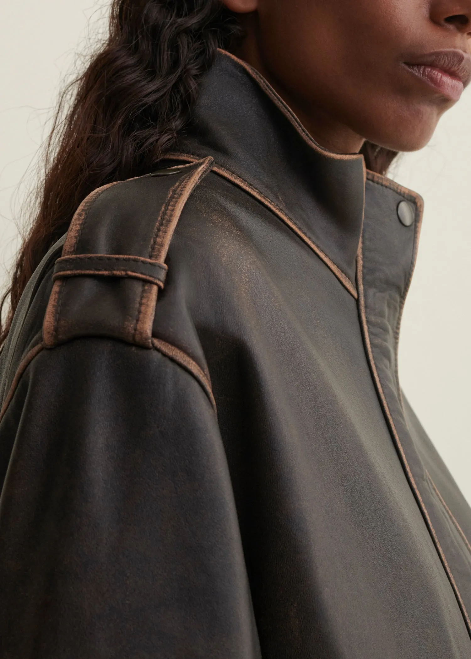 GAYANA | Vintage Leather Jacket sold by ARMA product image thumbnail 3