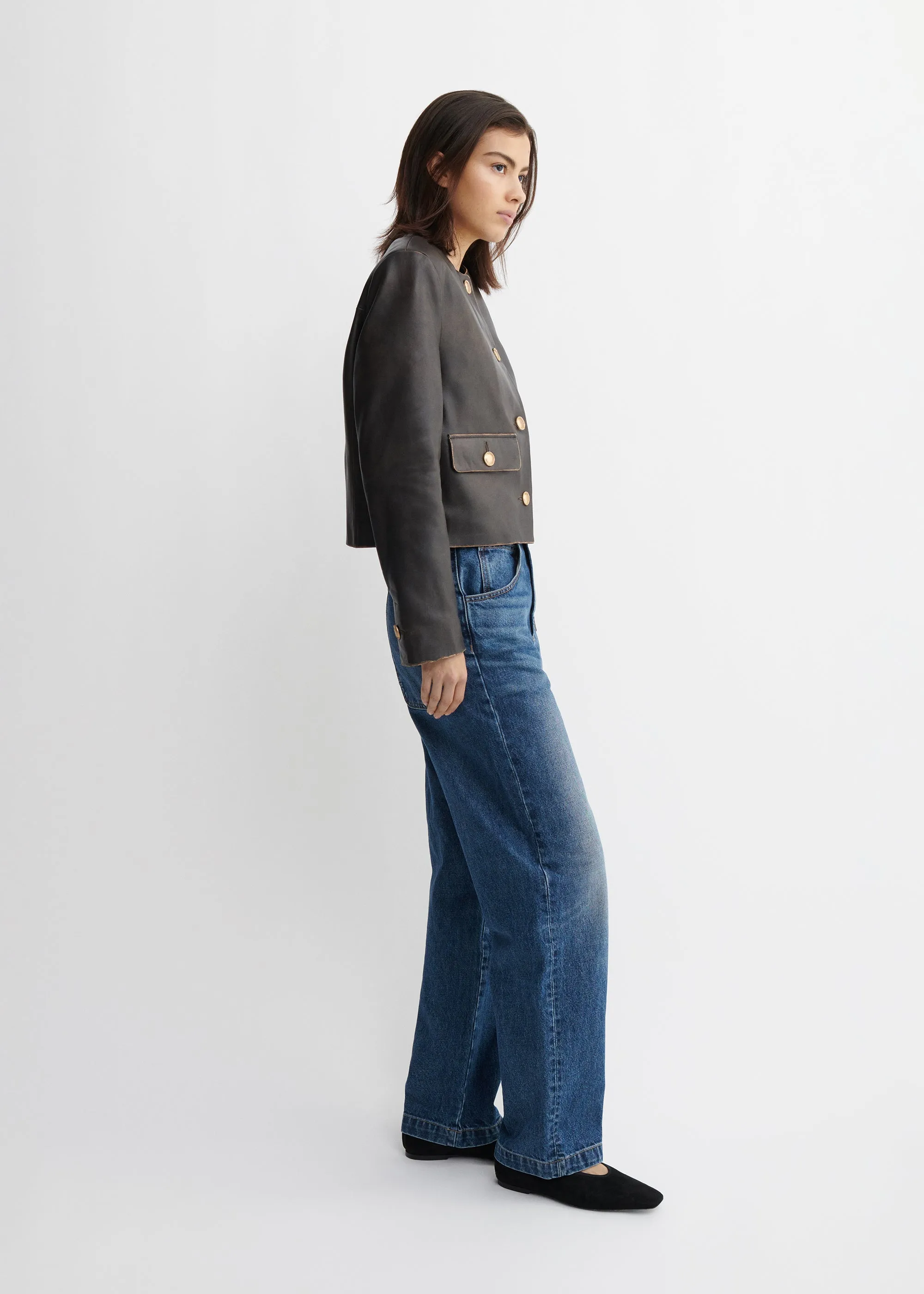 LORENNE | Vintage Leather Jacket sold by ARMA product image thumbnail 4