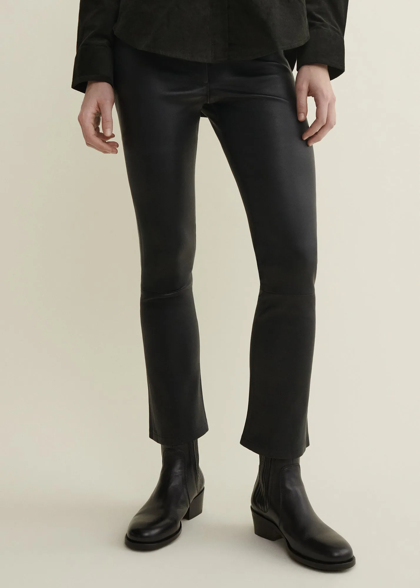 LIVELY | Leather kick-flare legging sold by ARMA product image thumbnail 2
