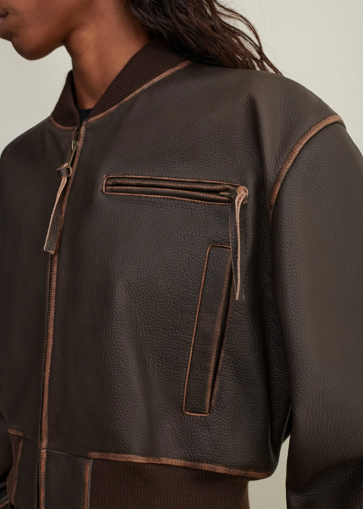 ELETTRA | Vintage Leather Jacket sold by ARMA product image thumbnail 3