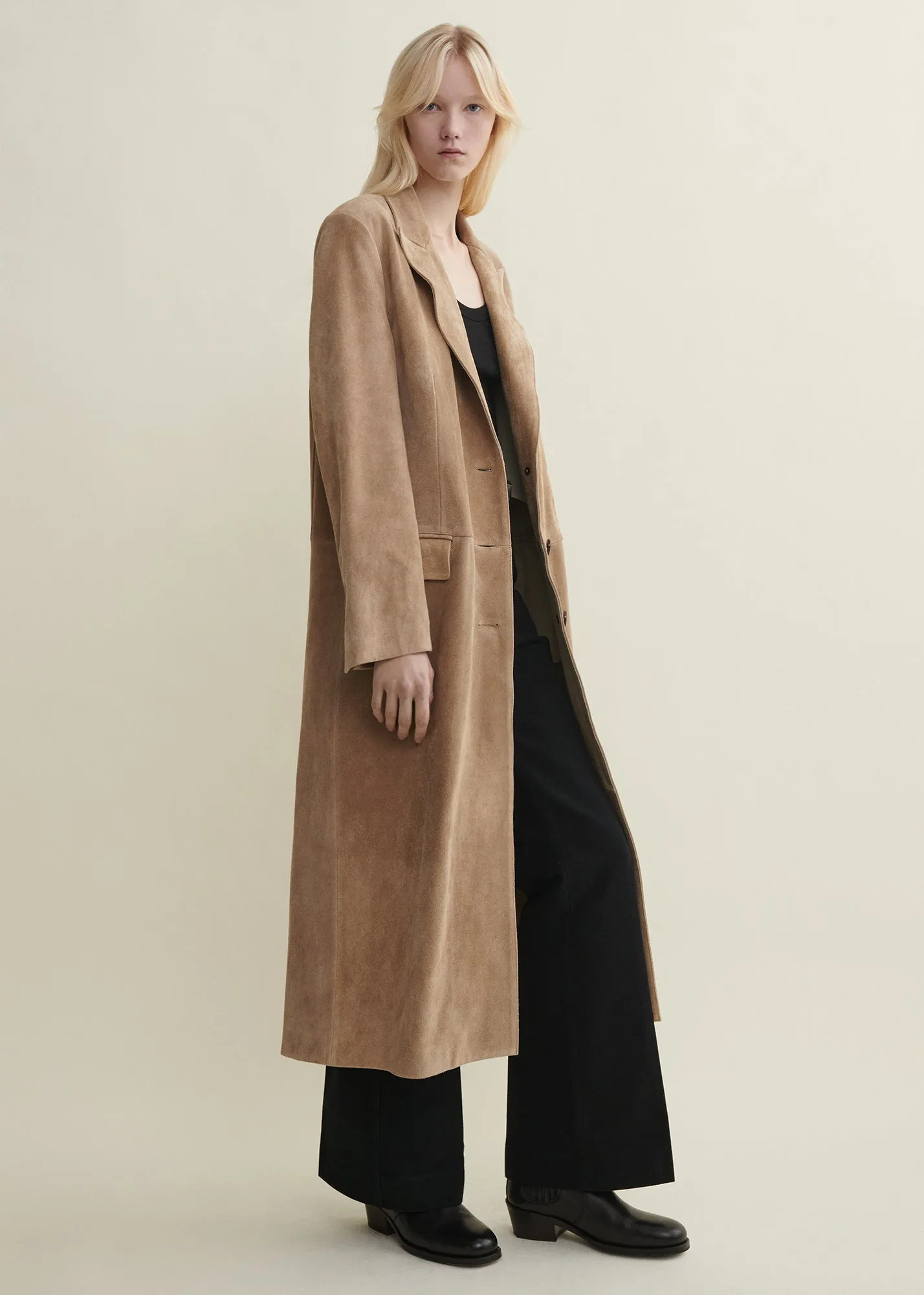 ALISSA | Gritty Suede Long Coat sold by ARMA product image thumbnail 3