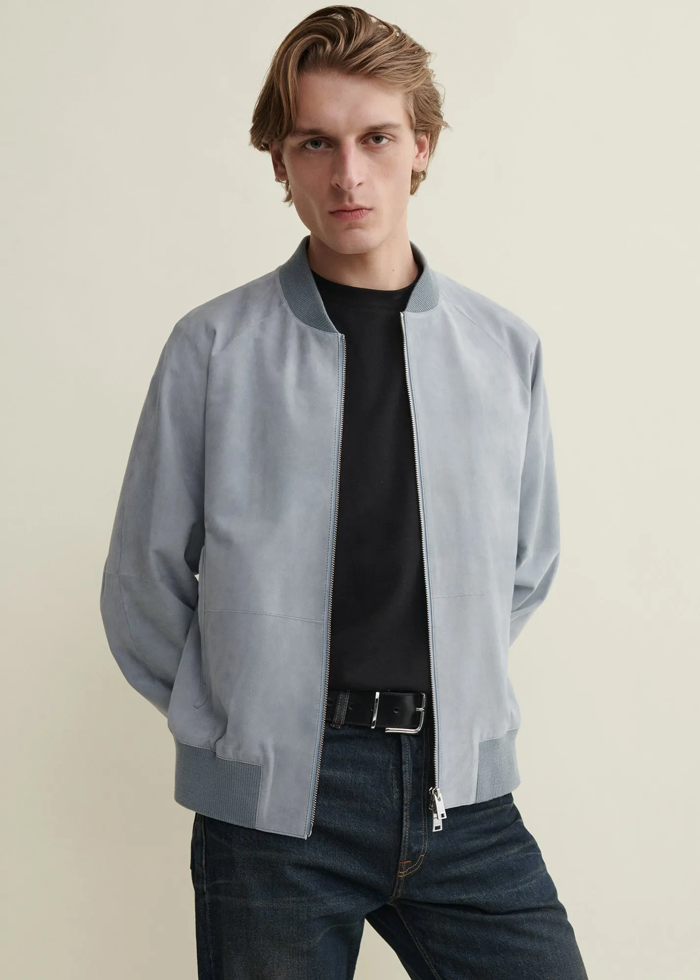 DION | Suede Bomber Jacket sold by ARMA