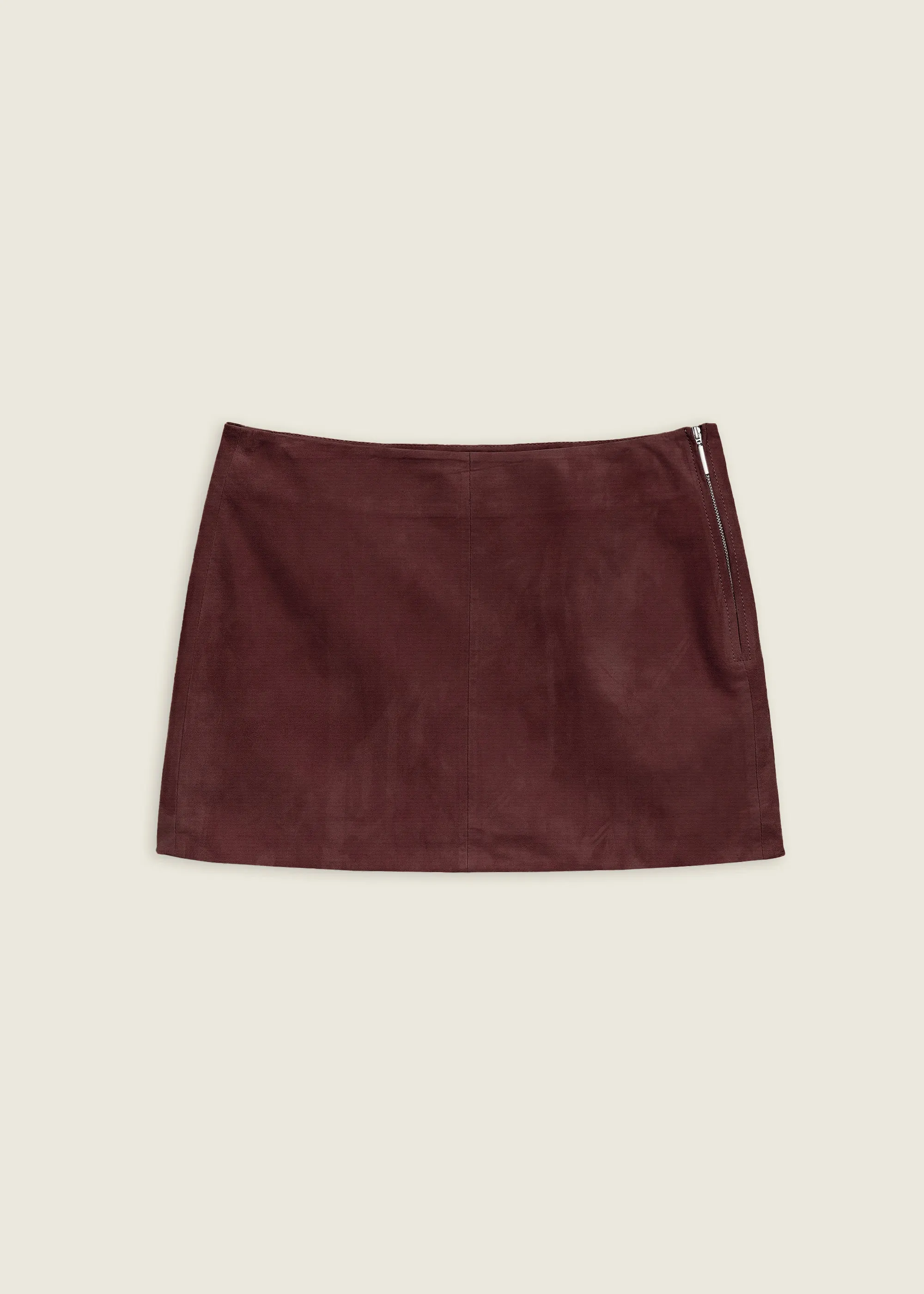 MELODY | Suede Mini Skirt | MAHOGANY sold by ARMA product image thumbnail 5