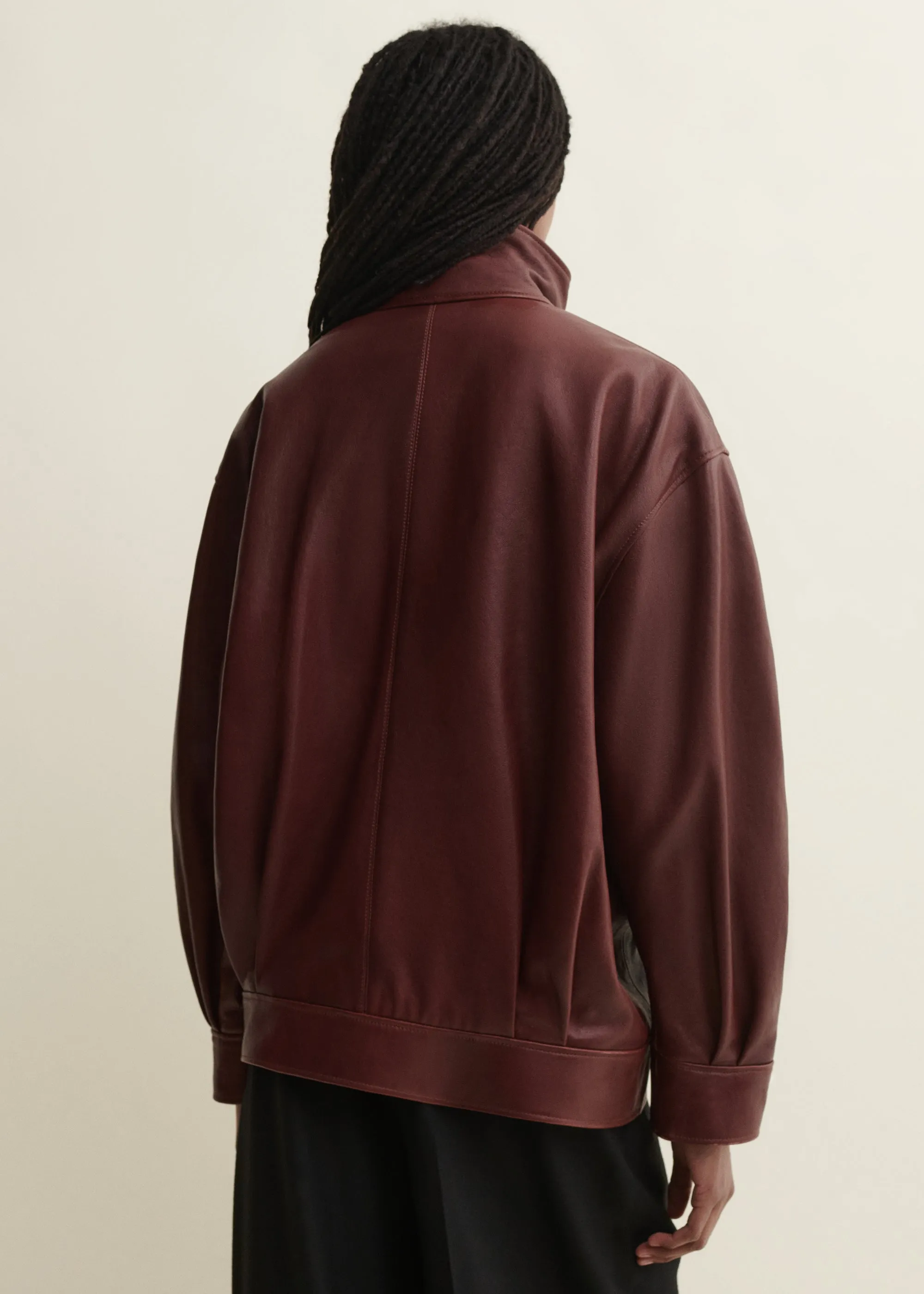 Paula | Leather Jacket | Mahogany sold by ARMA product image thumbnail 4