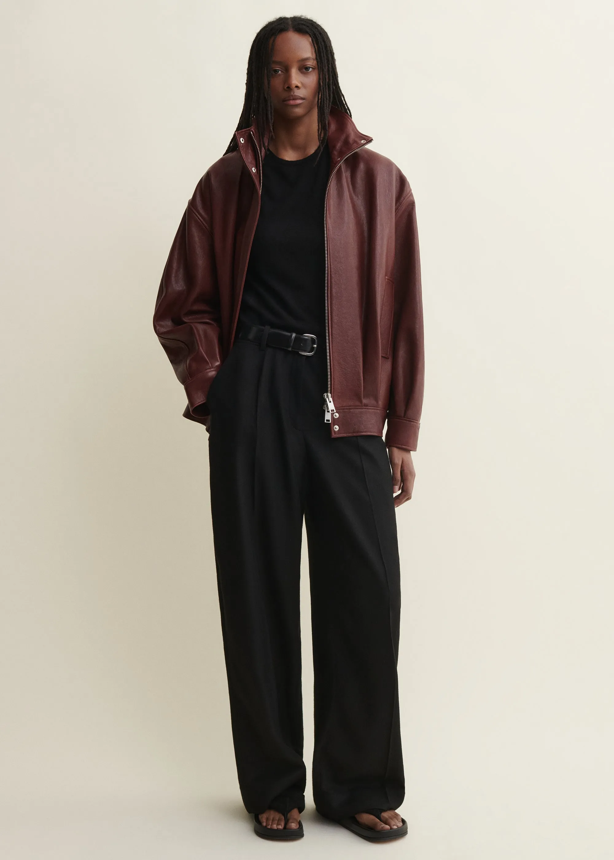 Paula | Leather Jacket | Mahogany sold by ARMA product image thumbnail 2