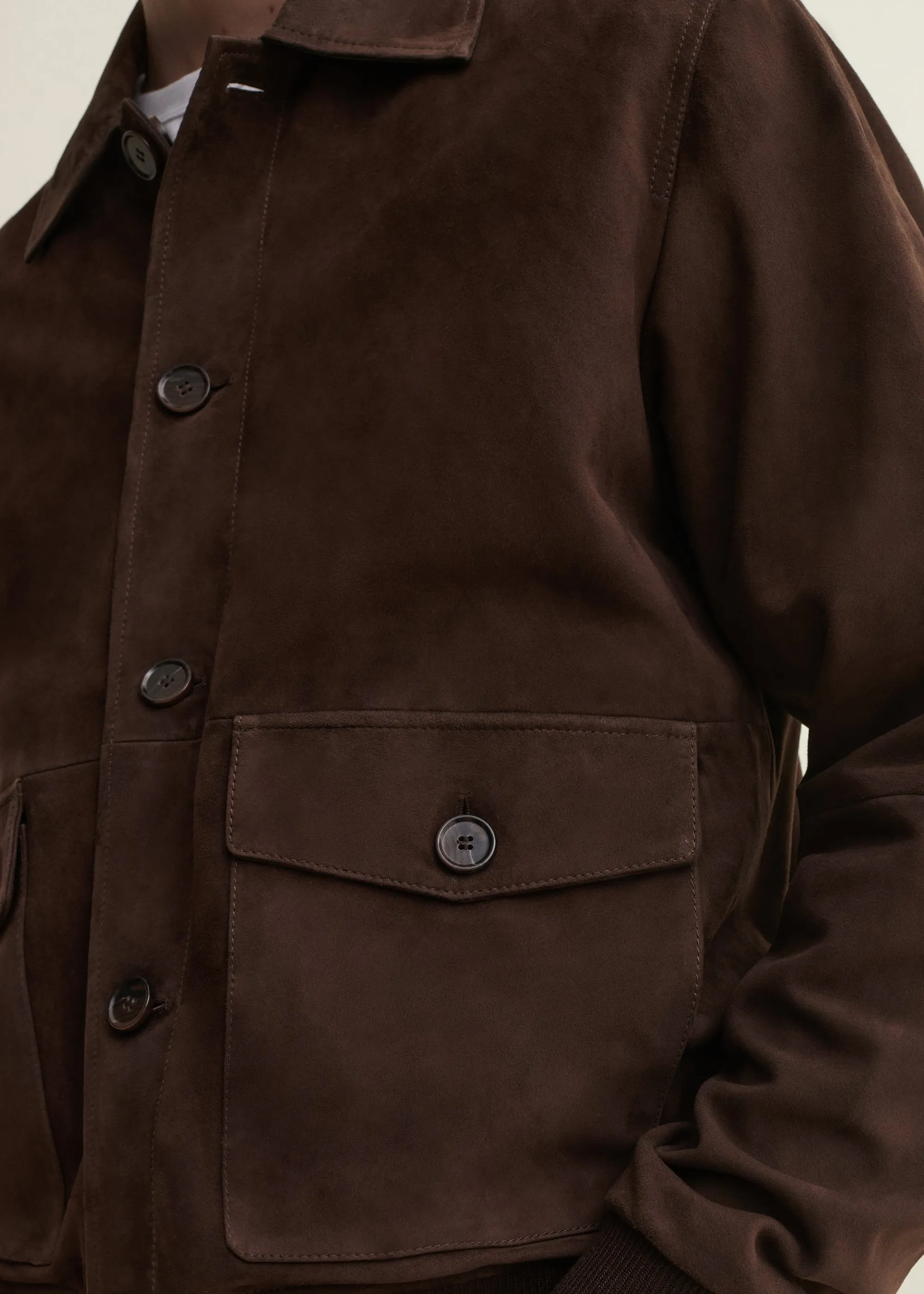 TOMME | Suede Jacket | Mud Brown sold by ARMA product image thumbnail 3