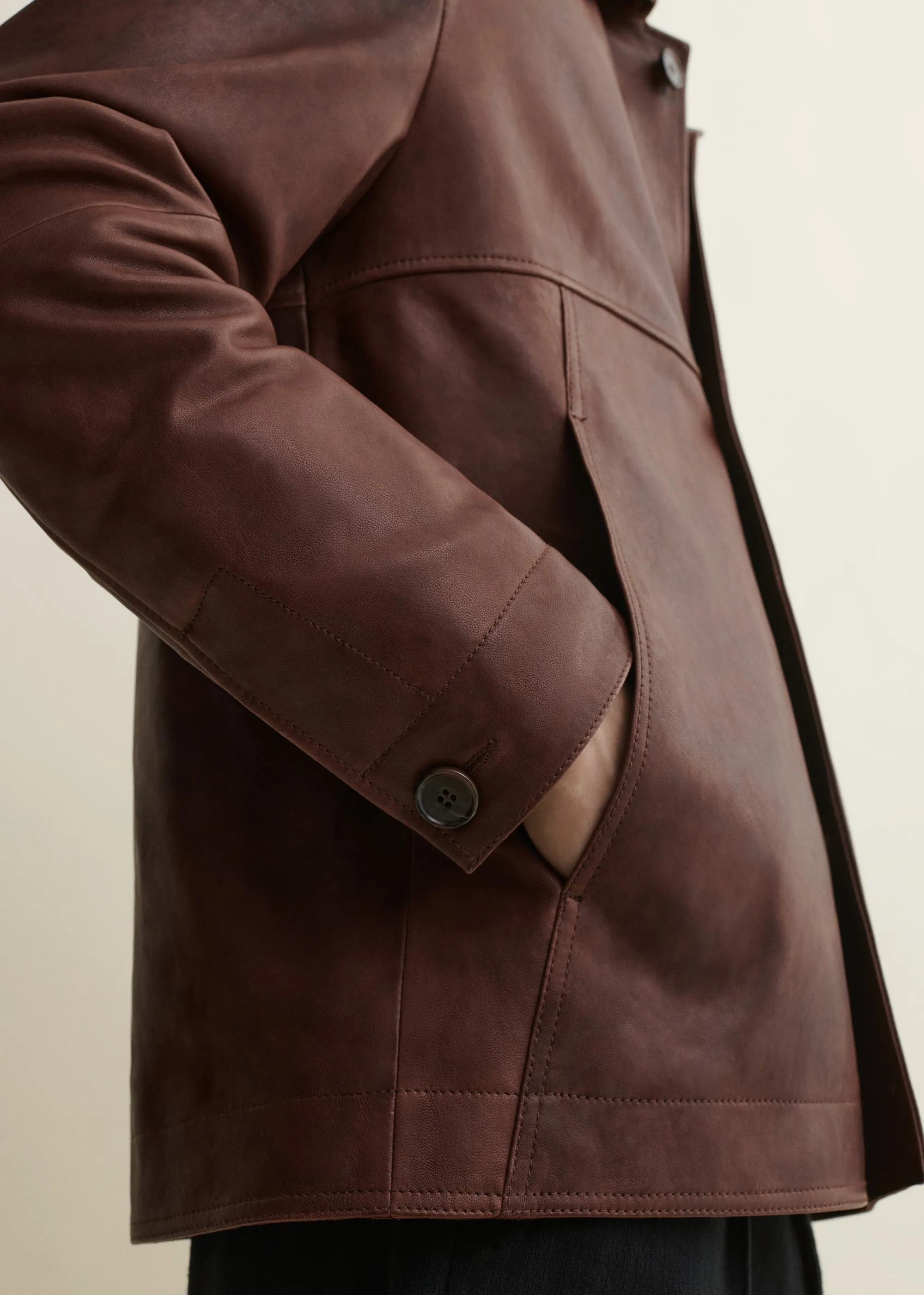 STEEP | Leather Jacket | Whiskey sold by ARMA product image thumbnail 3