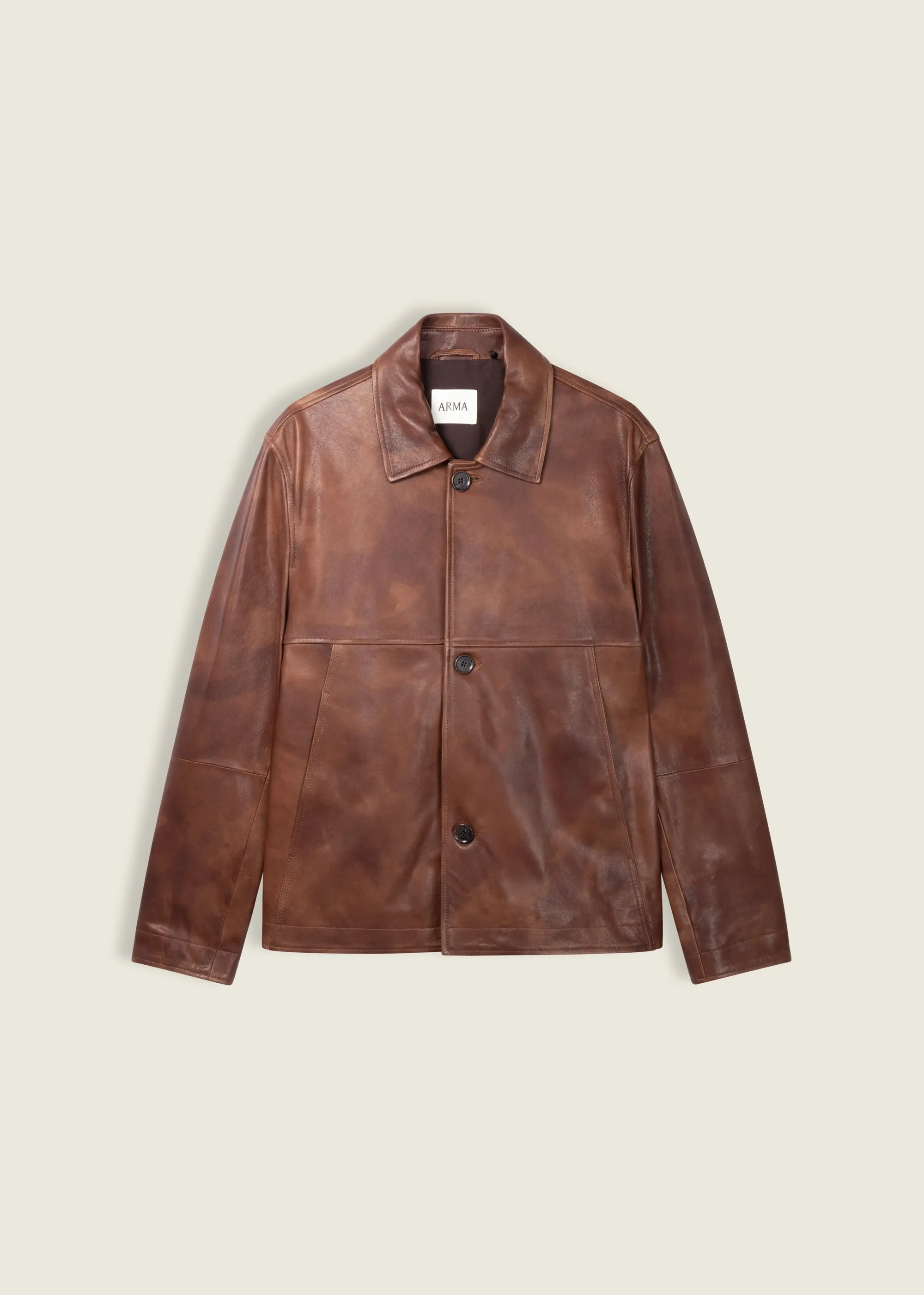 STEEP | Leather Jacket | Whiskey sold by ARMA product image thumbnail 5