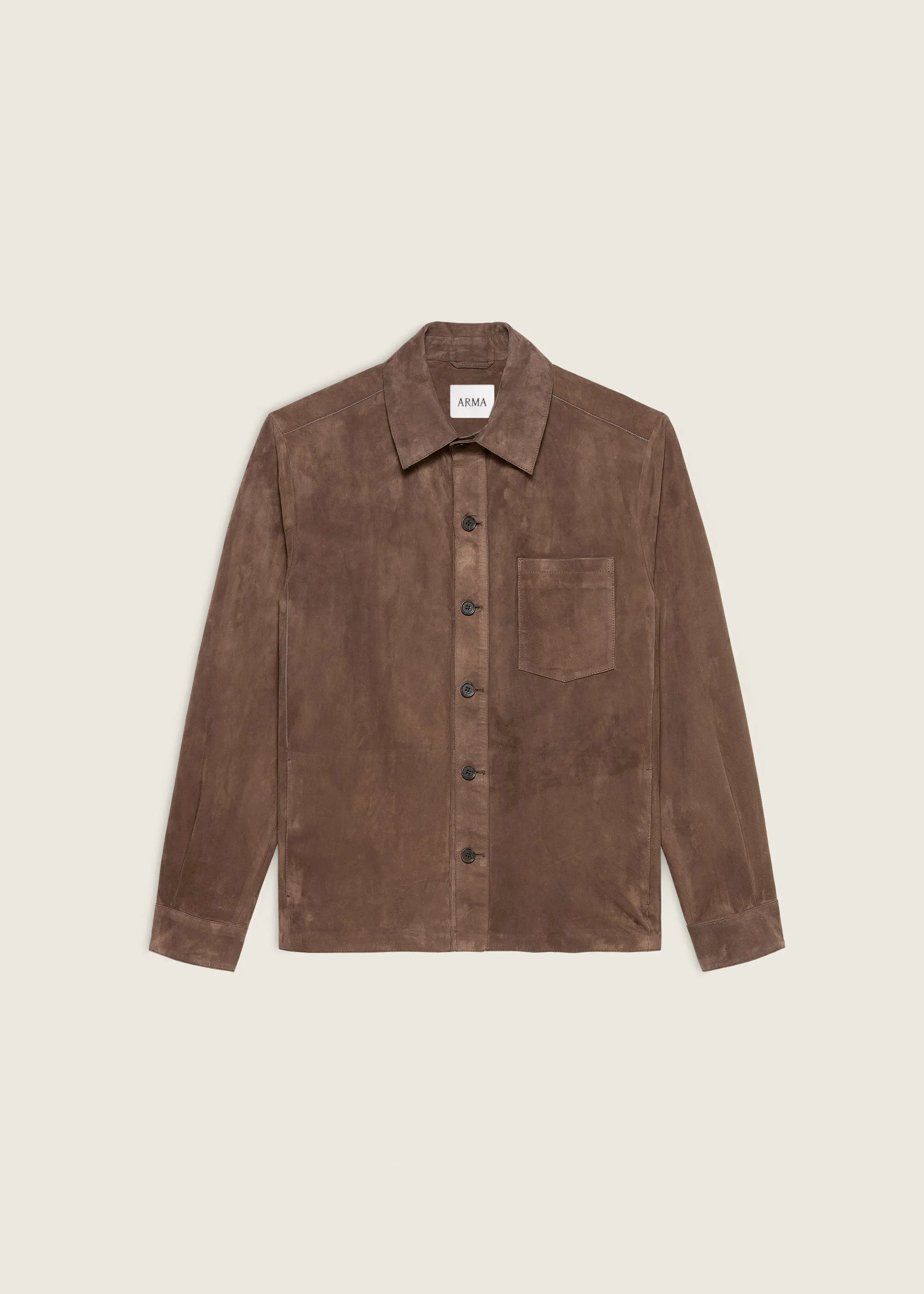 DINO | Suede Shirt | MUD BROWN sold by ARMA product image thumbnail 5
