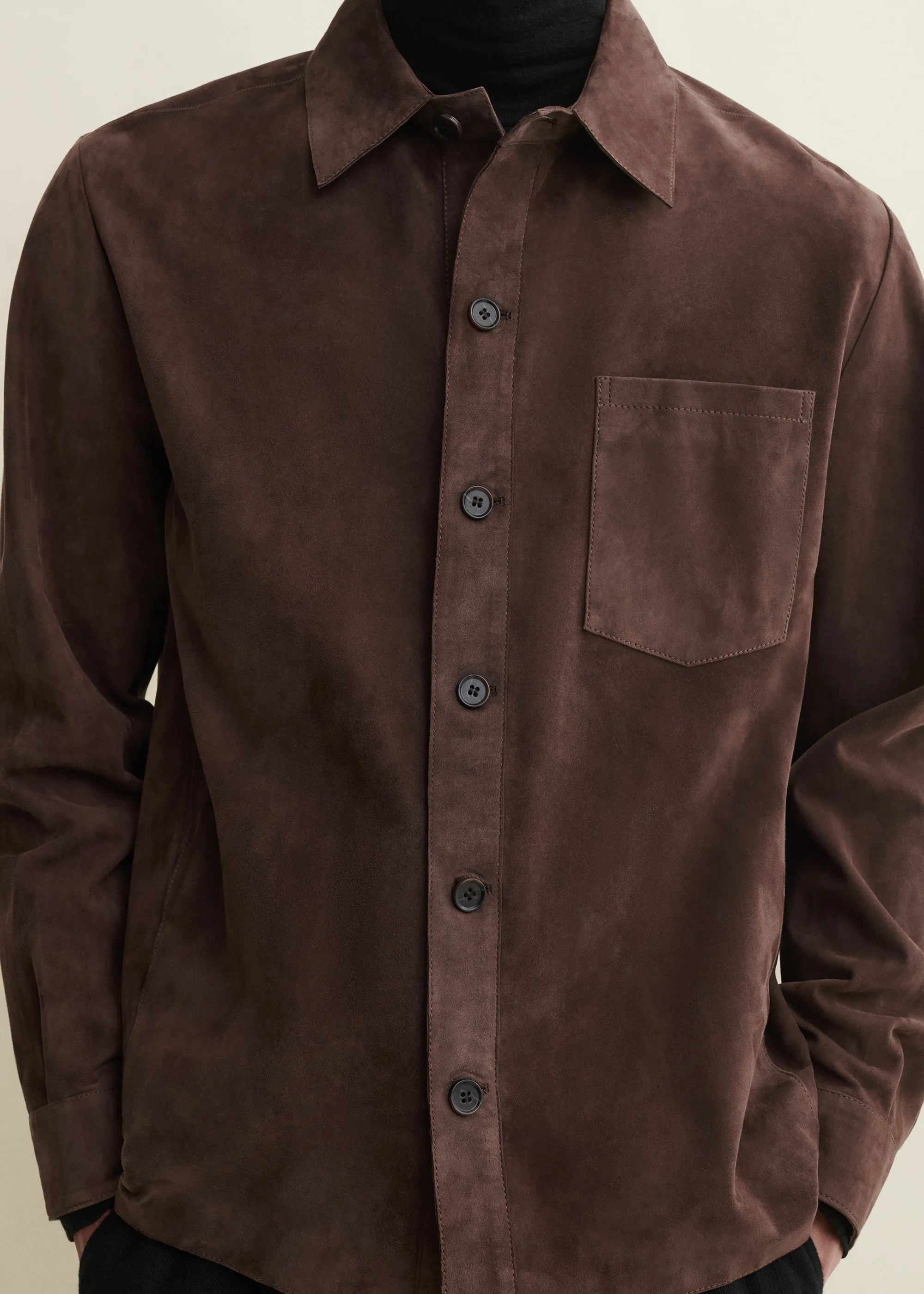 DINO | Suede Shirt | MUD BROWN sold by ARMA product image thumbnail 3