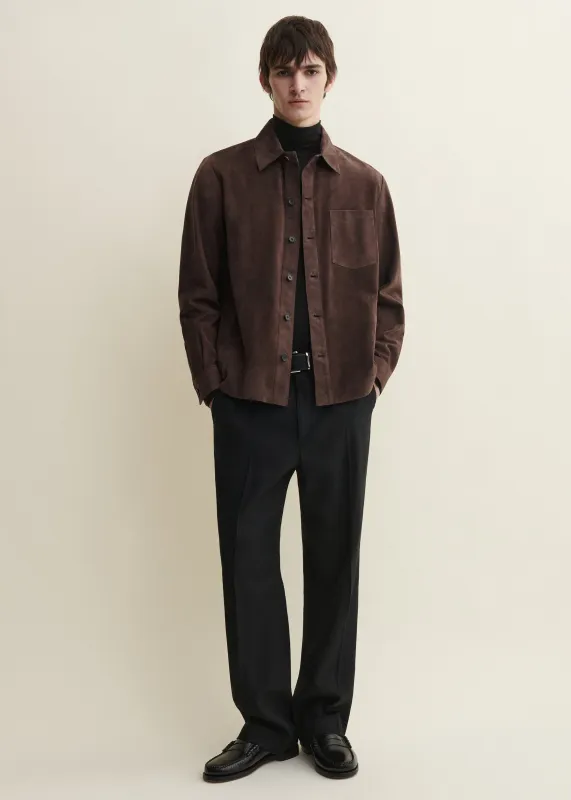 DINO | Suede Shirt | MUD BROWN made by ARMA