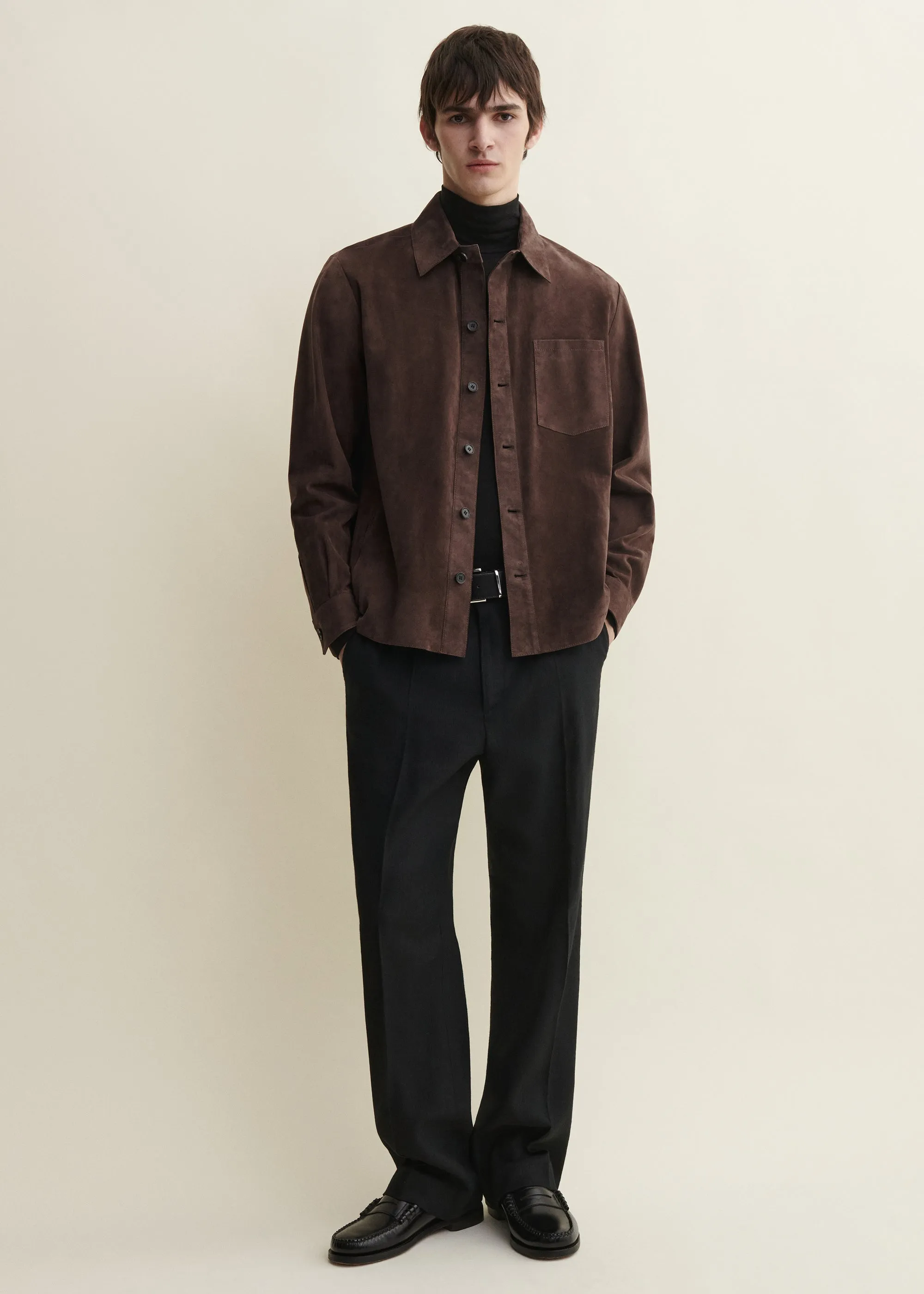 DINO | Suede Shirt | MUD BROWN sold by ARMA