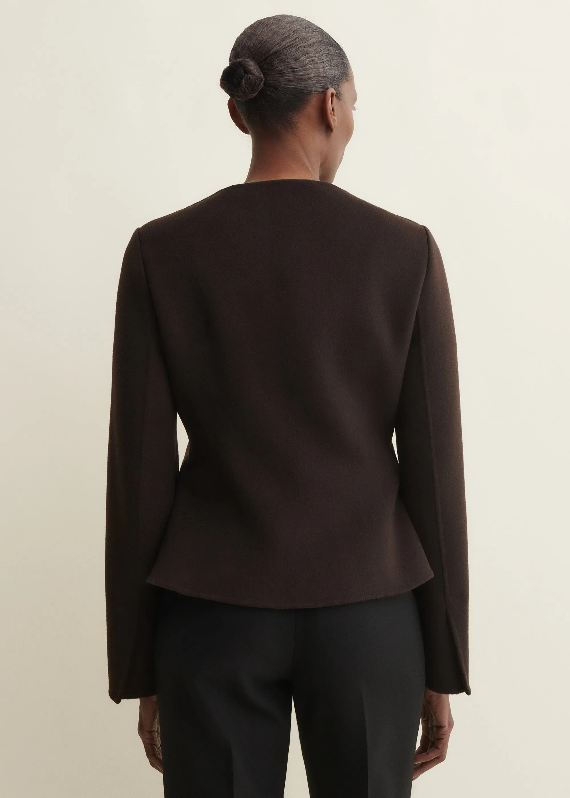 Lorena | Wool Jacket | Umber sold by ARMA product image thumbnail 4