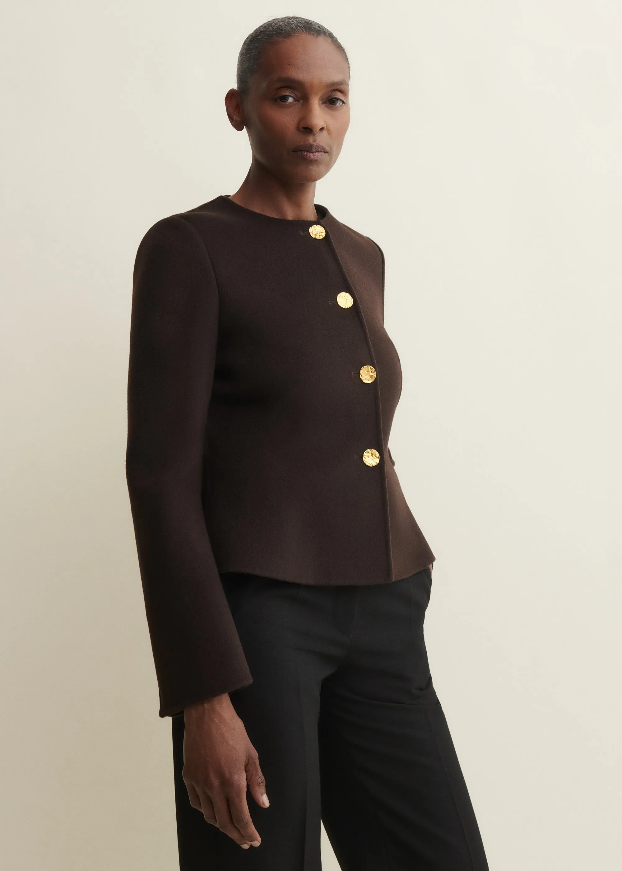 Lorena | Wool Jacket | Umber sold by ARMA product image thumbnail 2