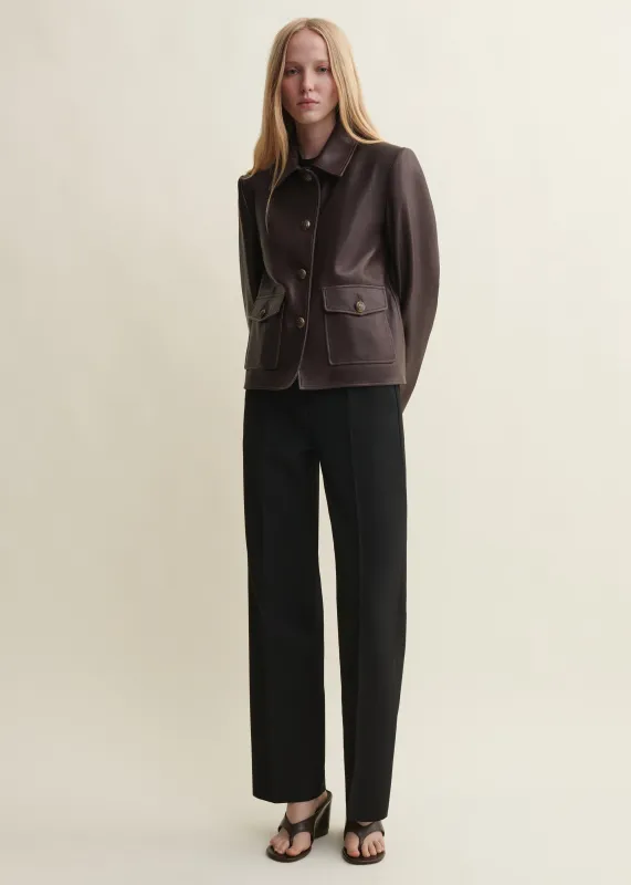 NELA | Leather Jacket | COFFEE BEAN made by ARMA