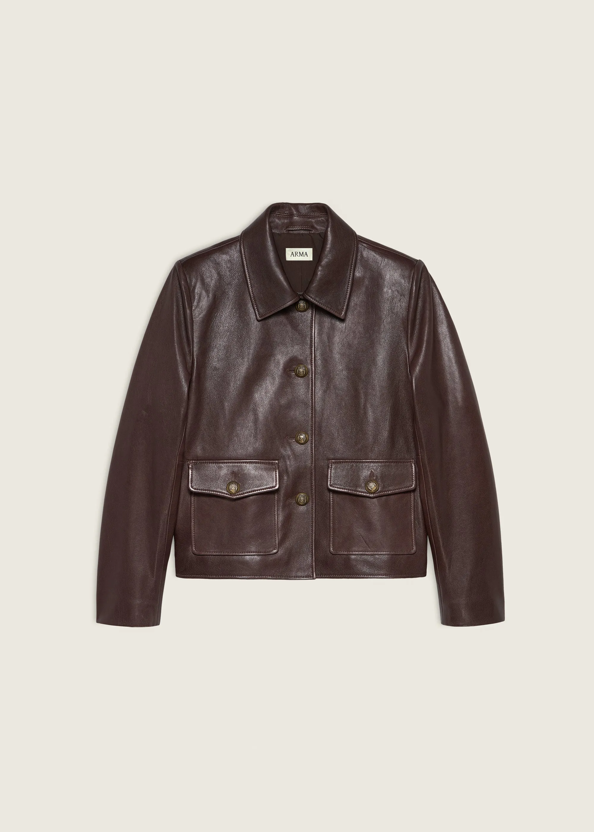NELA | Leather Jacket | COFFEE BEAN sold by ARMA product image thumbnail 5