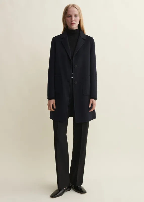 LUCERAM | Single-breasted Wool Coat | NIGHT made by ARMA