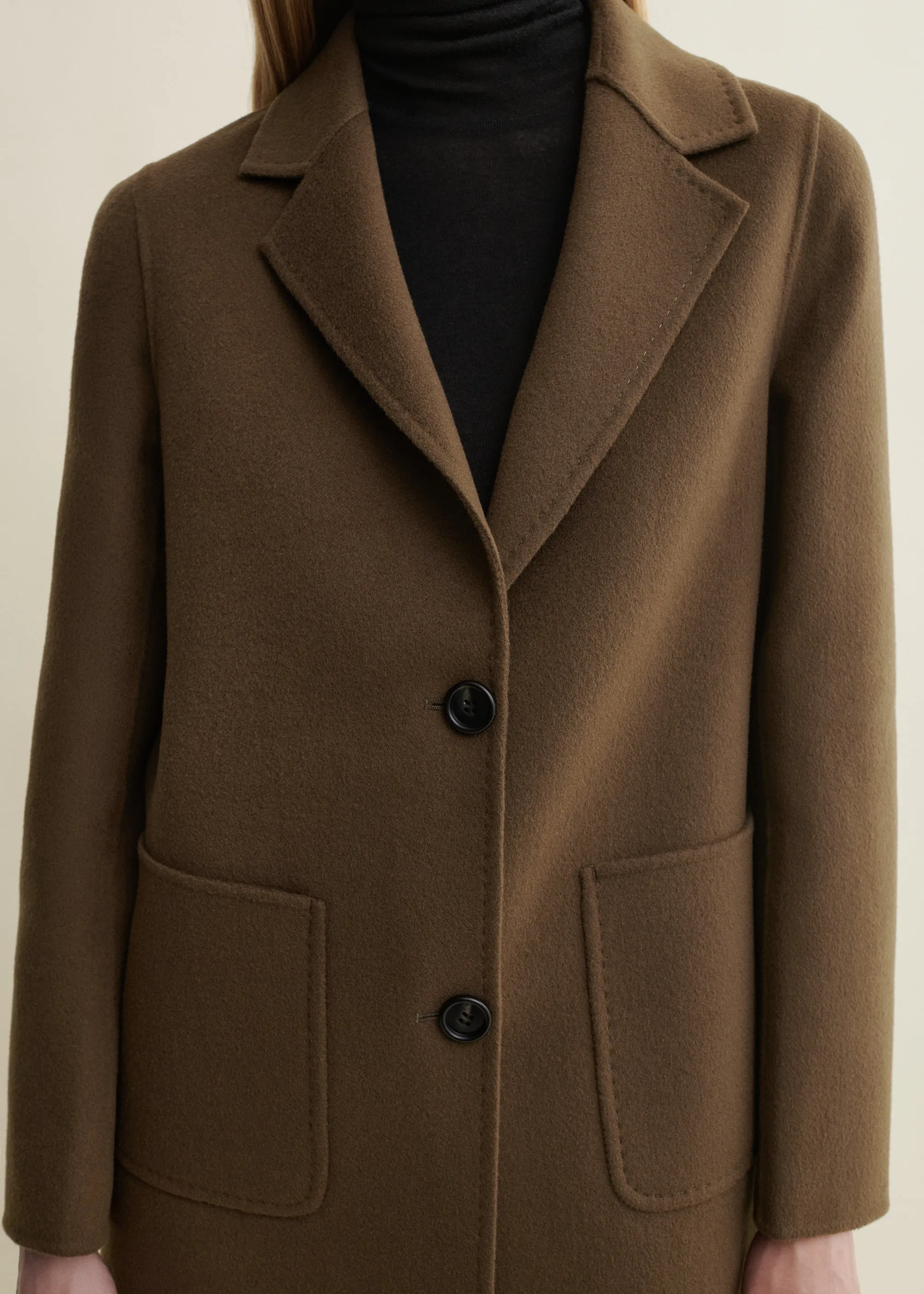 Luceram | Wool Coat | Earth Green sold by ARMA product image thumbnail 3