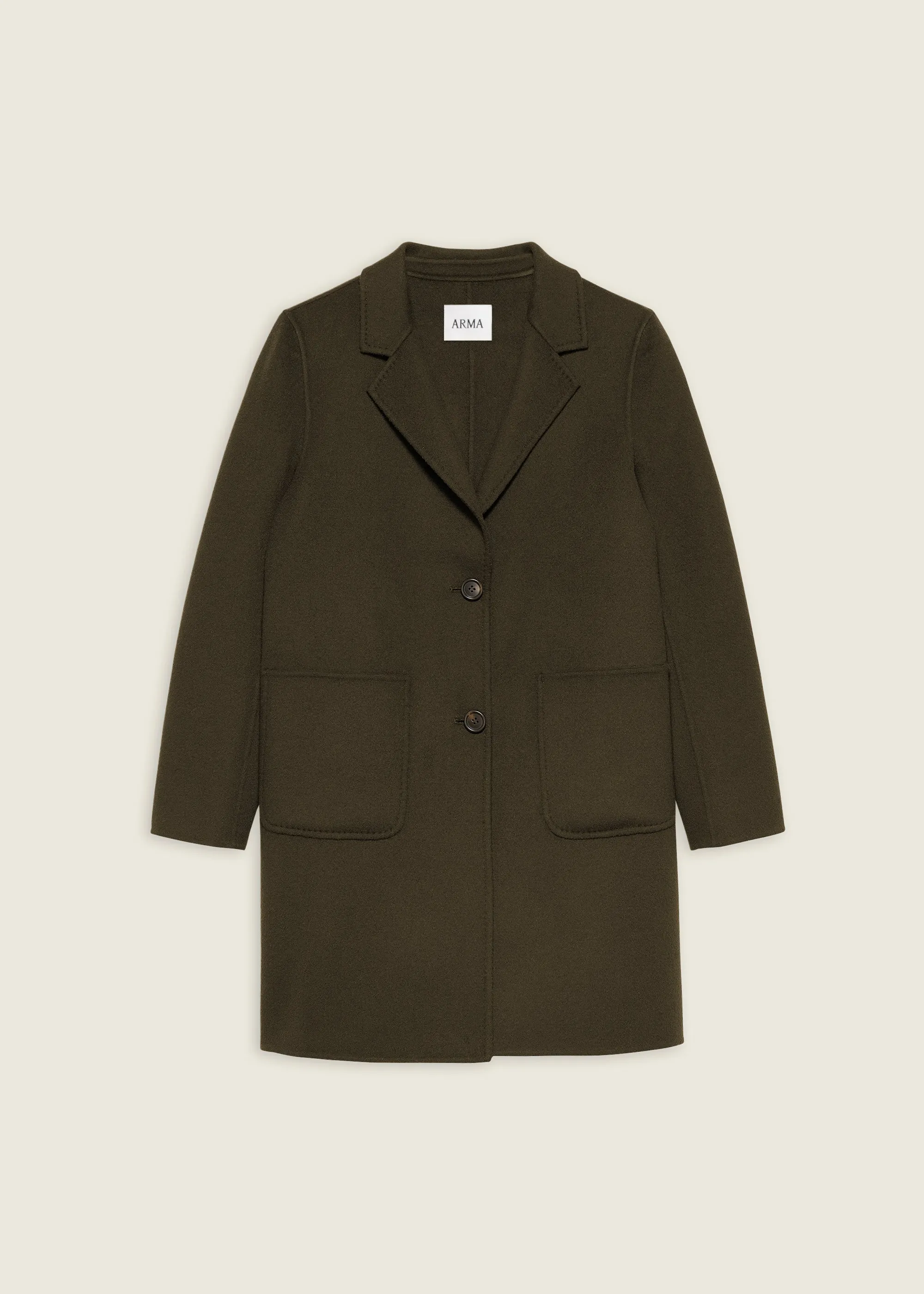 Luceram | Wool Coat | Earth Green sold by ARMA product image thumbnail 5