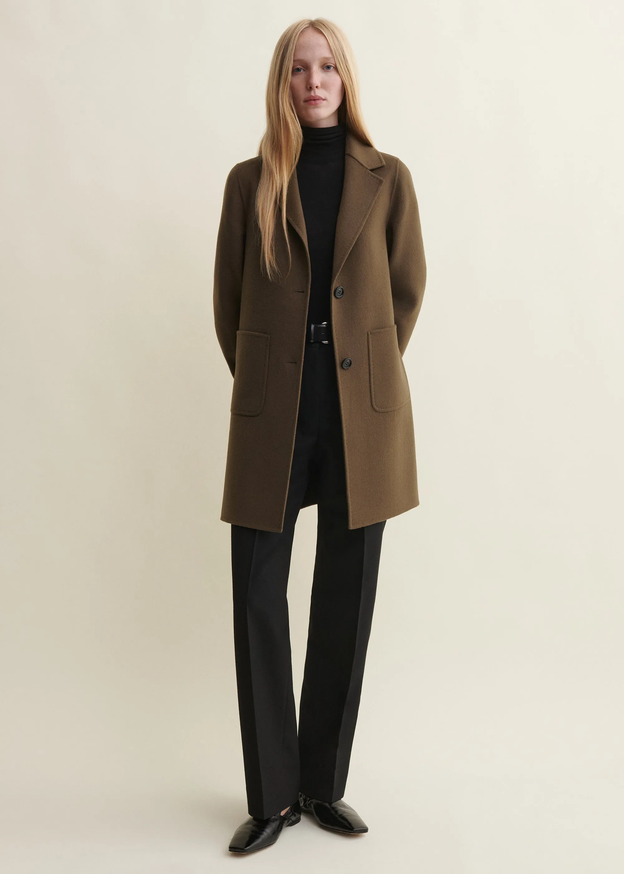 Luceram | Wool Coat | Earth Green sold by ARMA