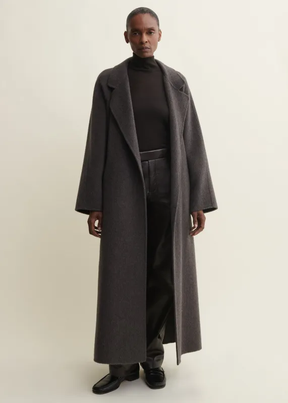 NOUK | Hairy Wool Coat | WARM GREY made by ARMA