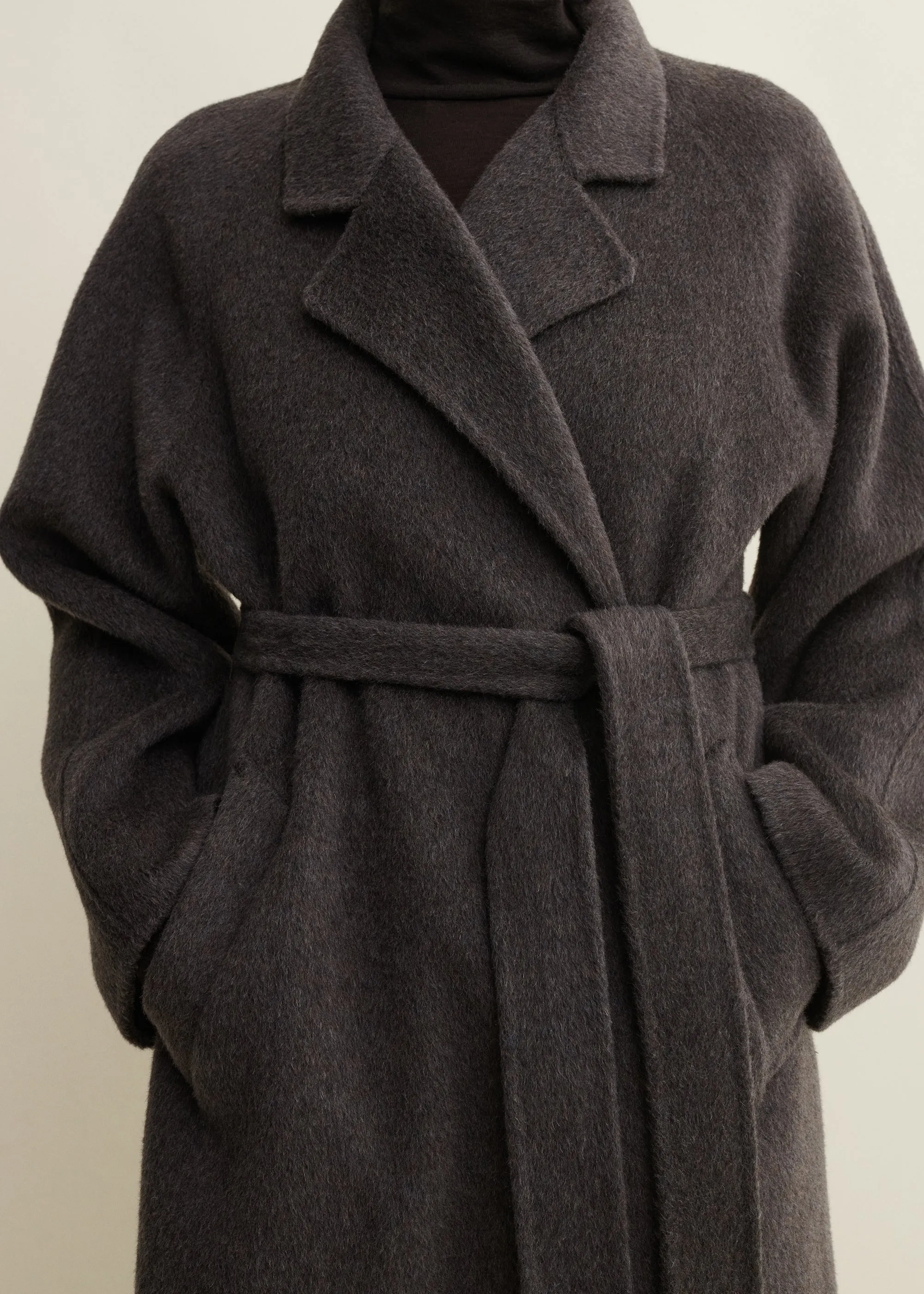 NOUK | Hairy Wool Coat | WARM GREY sold by ARMA product image thumbnail 3