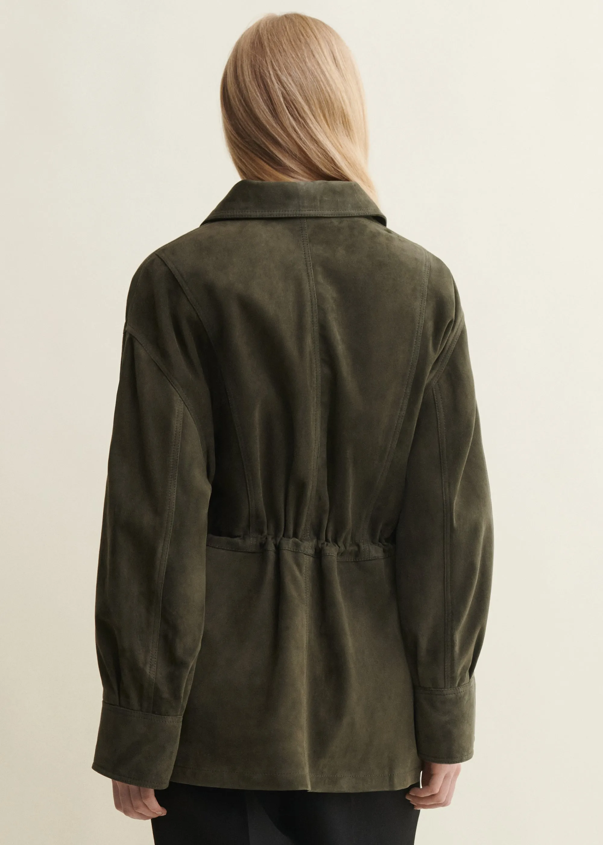 MAEVE | Suede Field Jacket | DARK GREEN sold by ARMA product image thumbnail 4