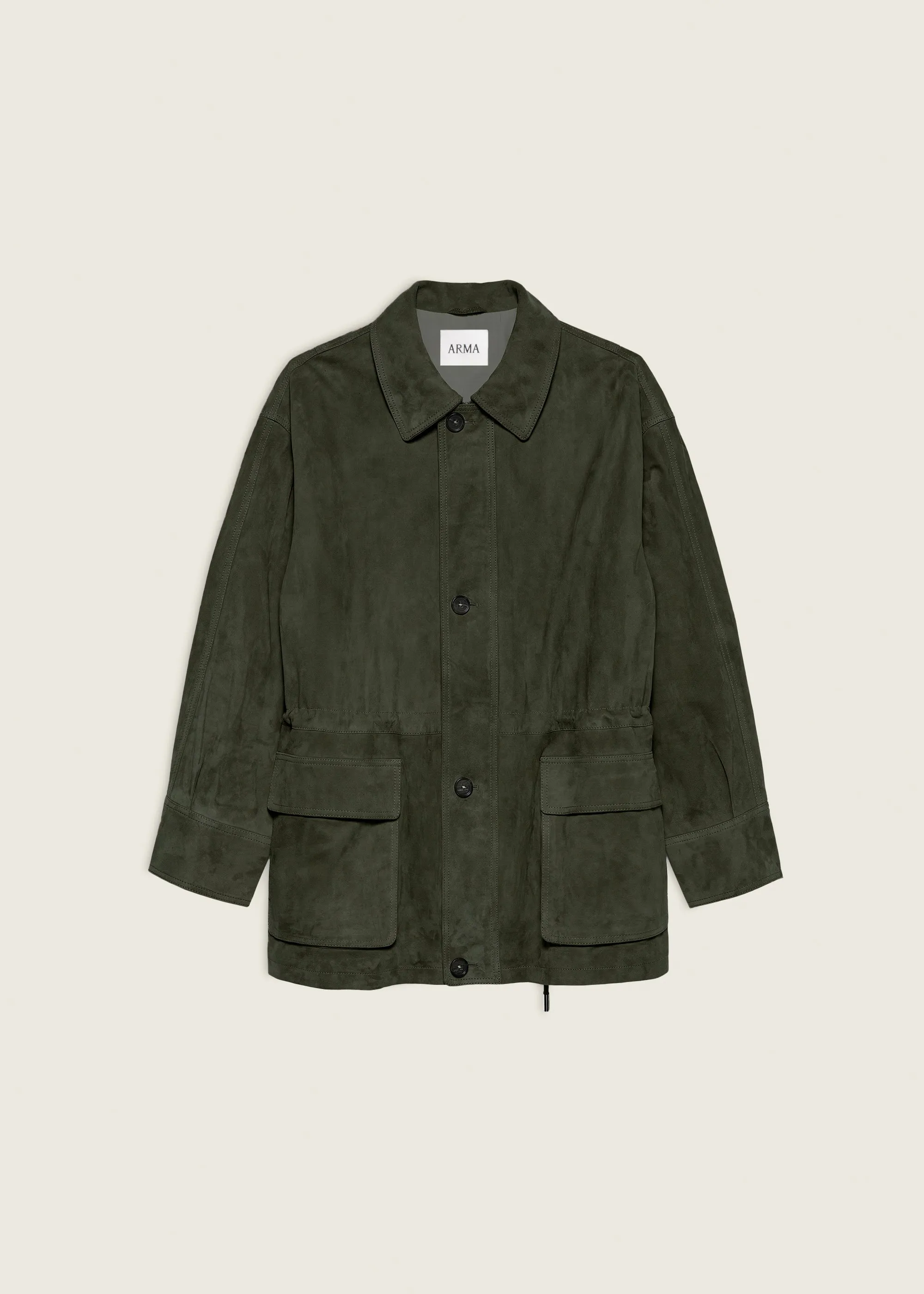 MAEVE | Suede Field Jacket | DARK GREEN sold by ARMA product image thumbnail 5