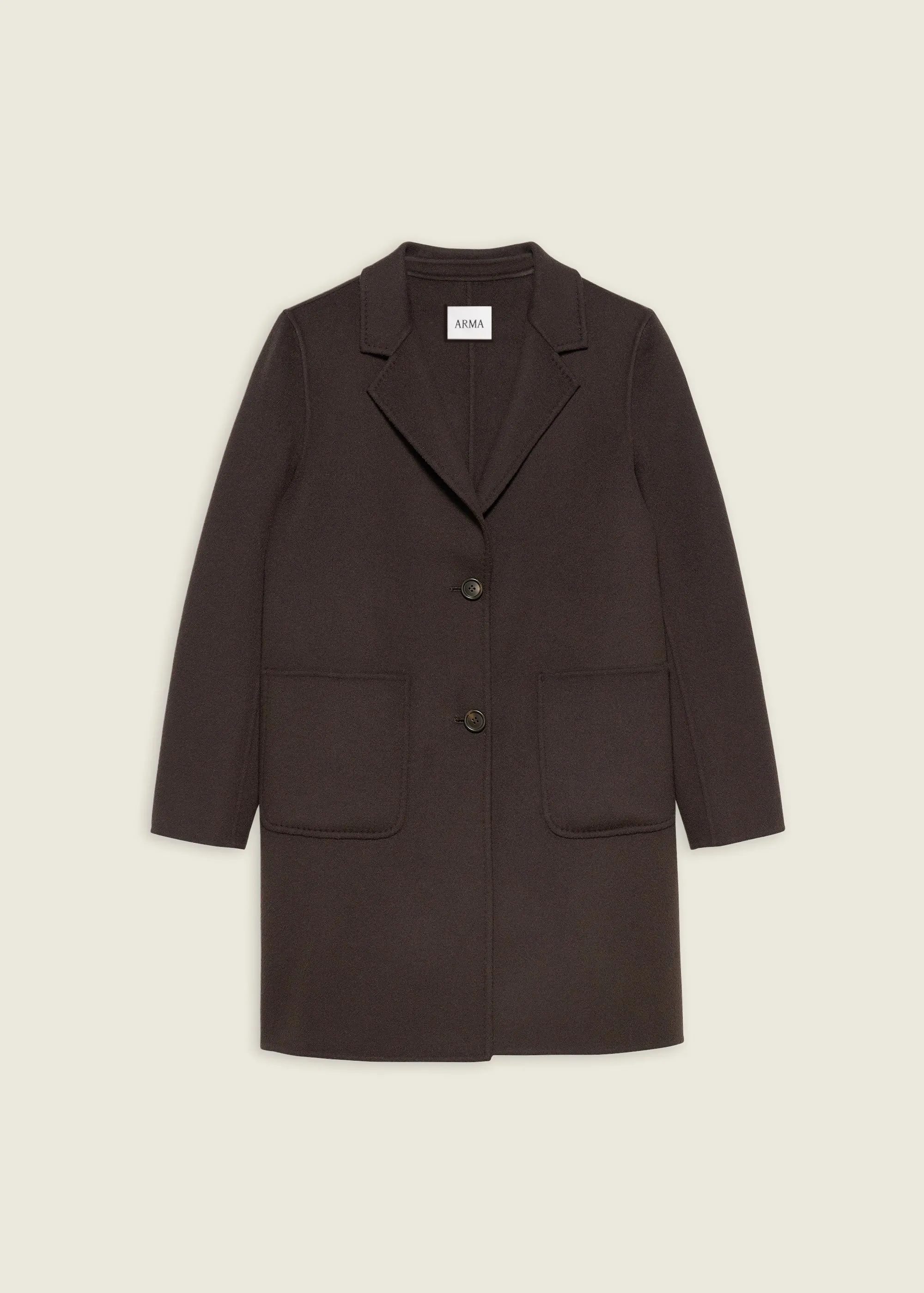 LUCERAM | Single-breasted Wool Coat | UMBER sold by ARMA product image thumbnail 5