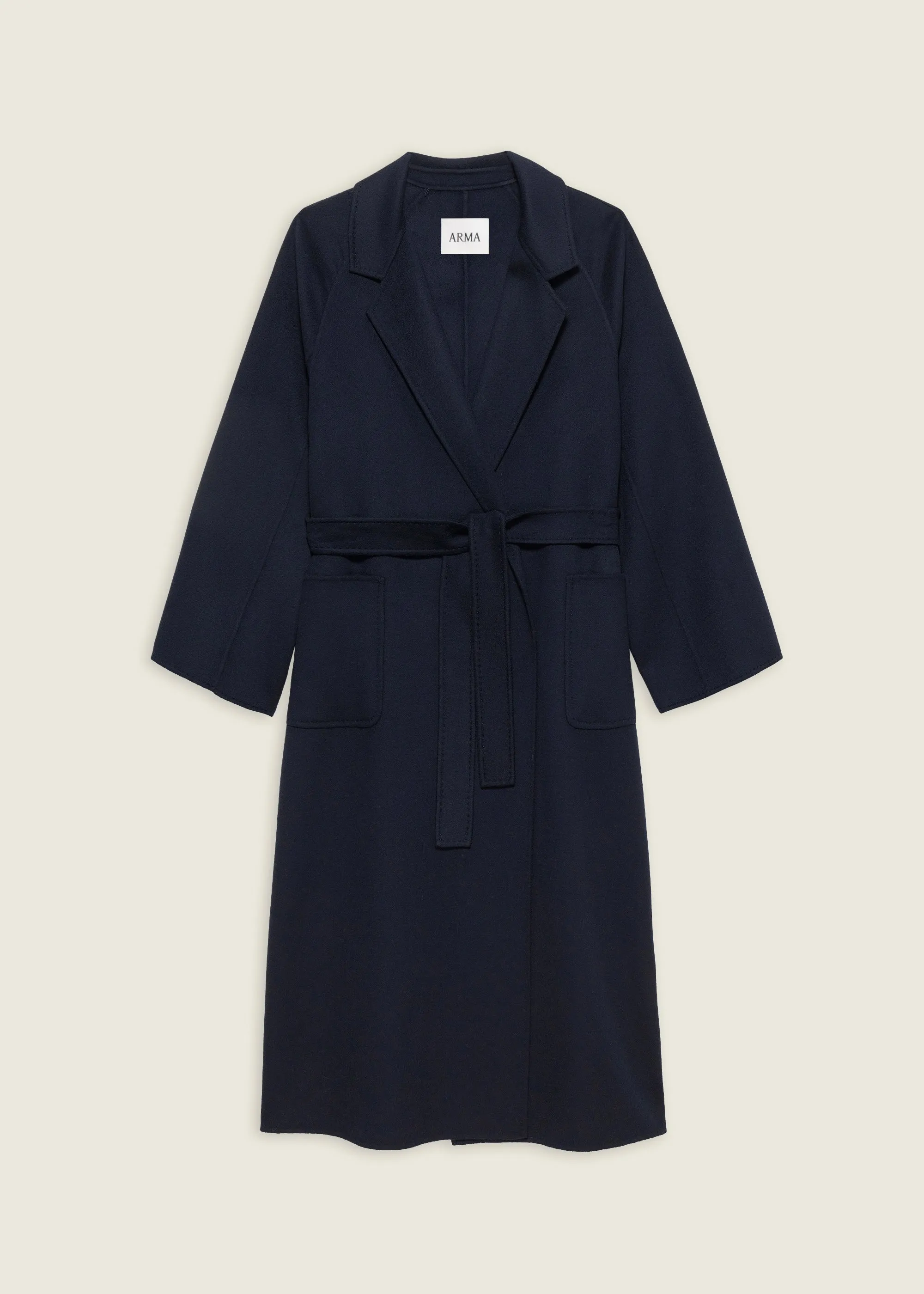 SUZA | Long Wool Coat | NIGHT sold by ARMA product image thumbnail 5