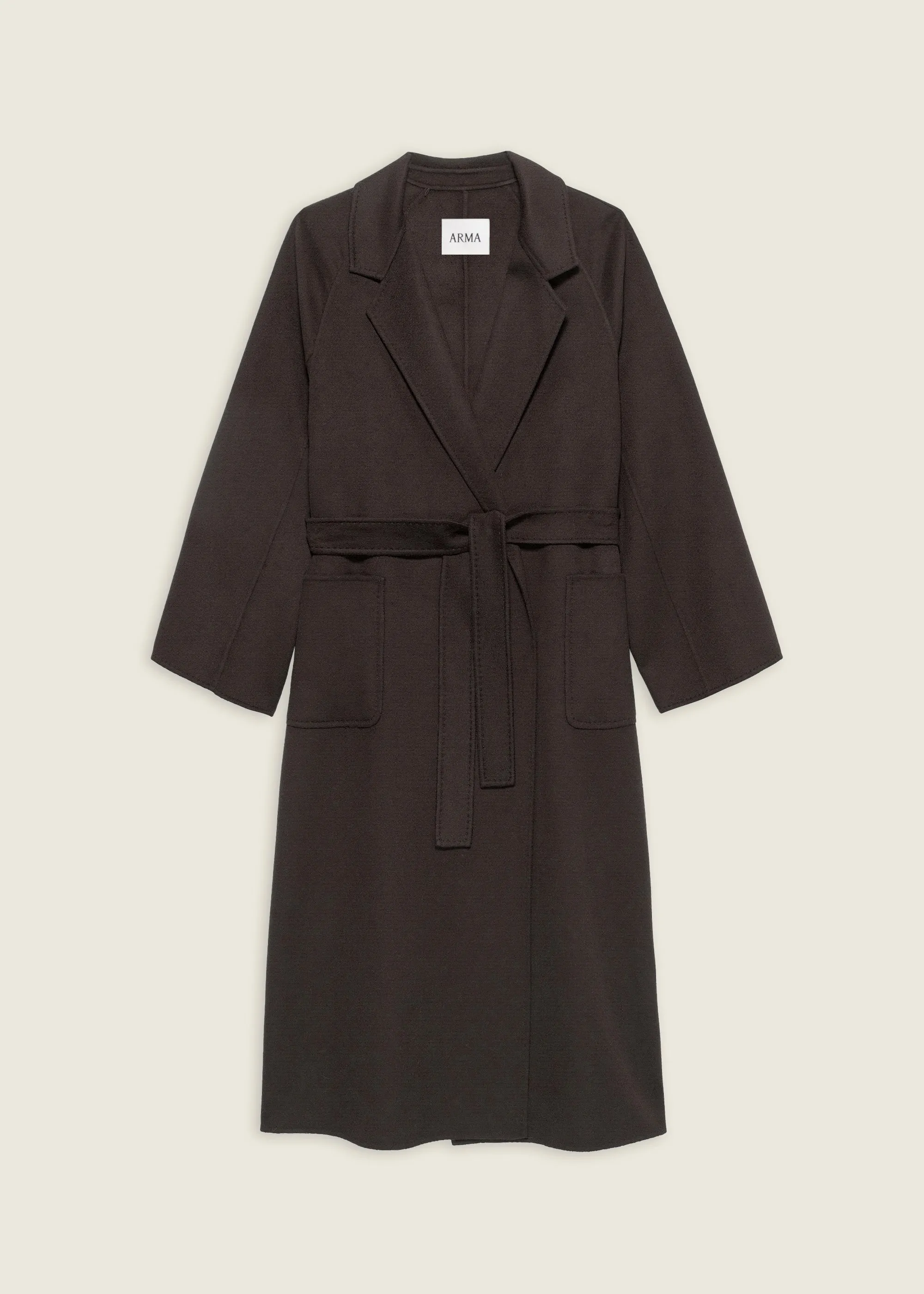 SUZA | Long Wool Coat | UMBER sold by ARMA product image thumbnail 5