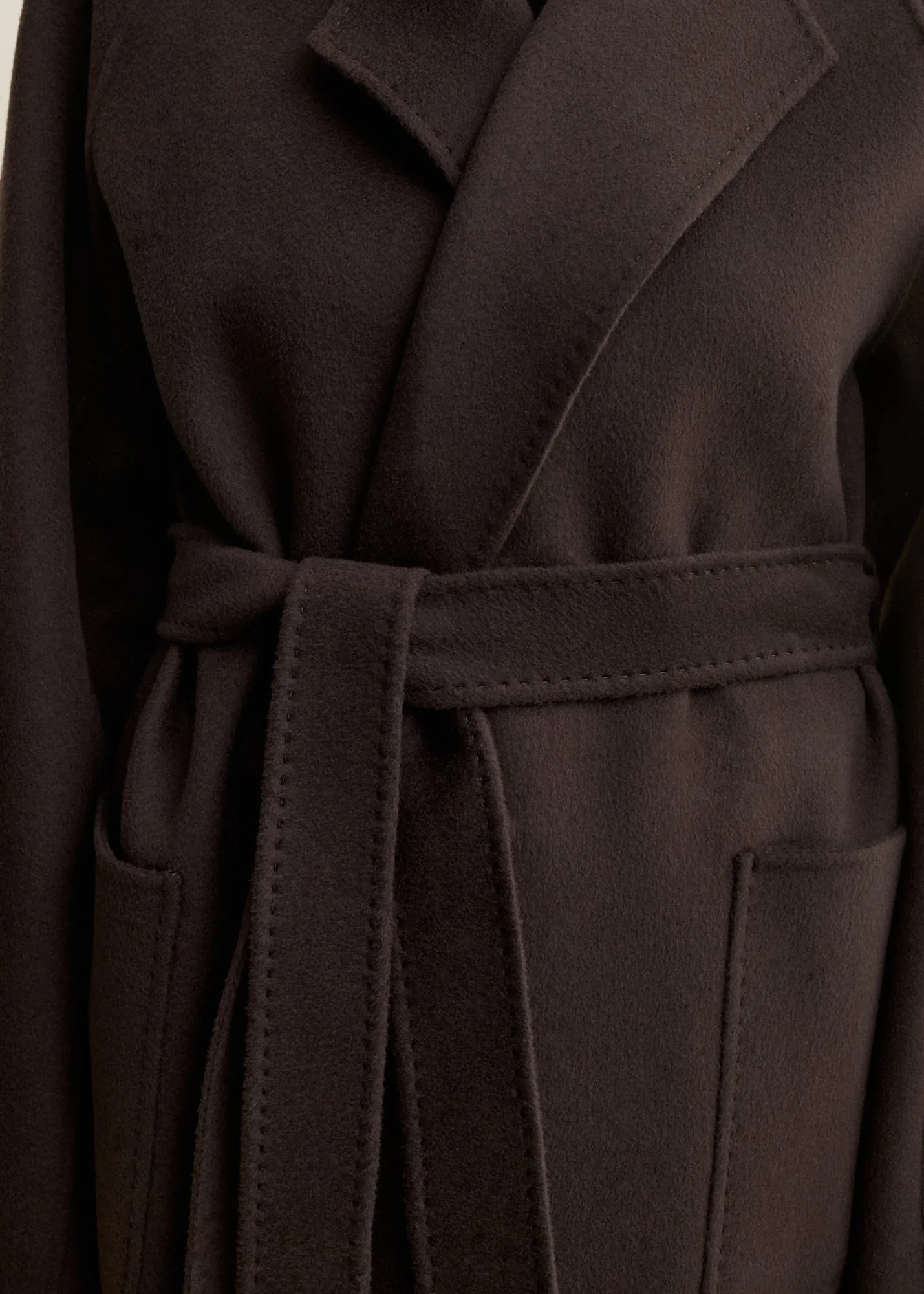 SUZA | Long Wool Coat | UMBER sold by ARMA product image thumbnail 3