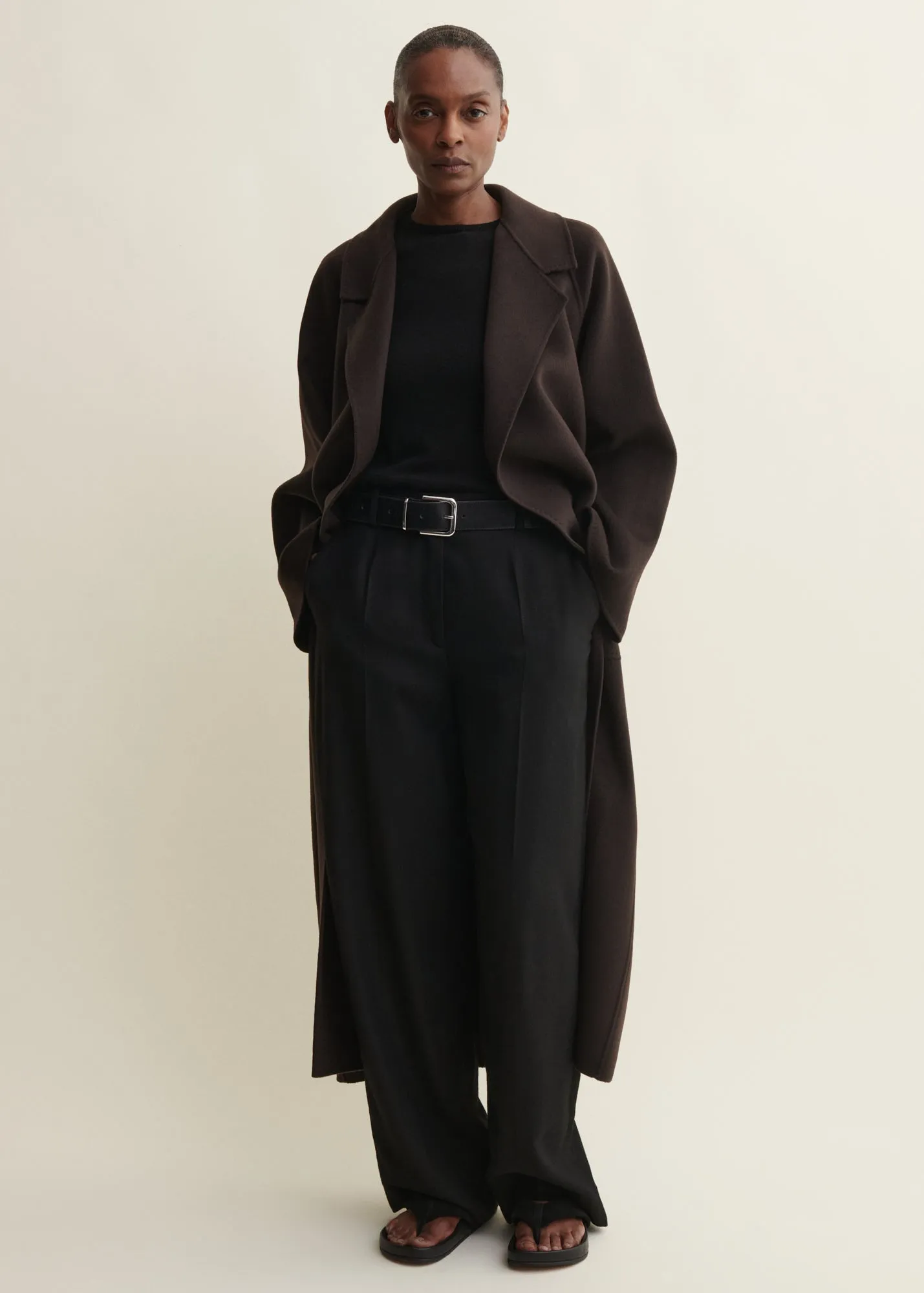 SUZA | Long Wool Coat | UMBER sold by ARMA product image thumbnail 2