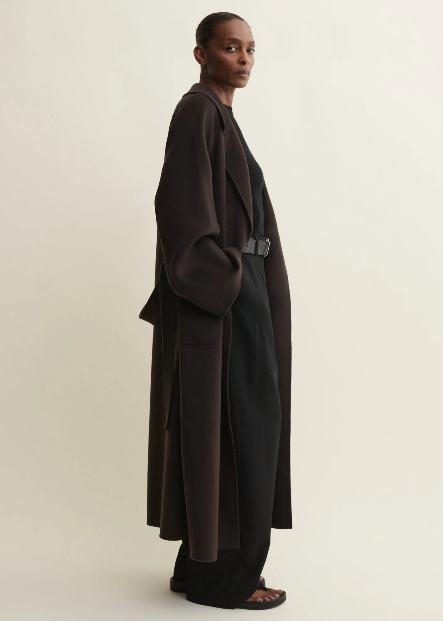 SUZA | Long Wool Coat | UMBER sold by ARMA