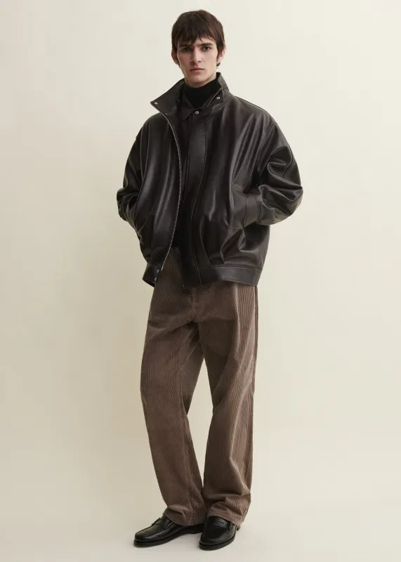PAULO | High-Collar Leather Jacket | Coffee Bean made by ARMA